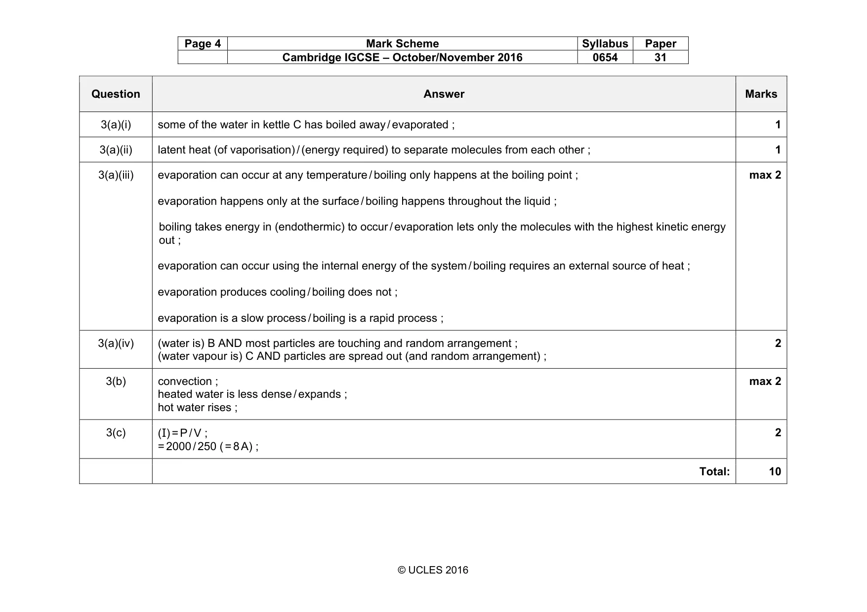 Mark scheme, page 4 of 12