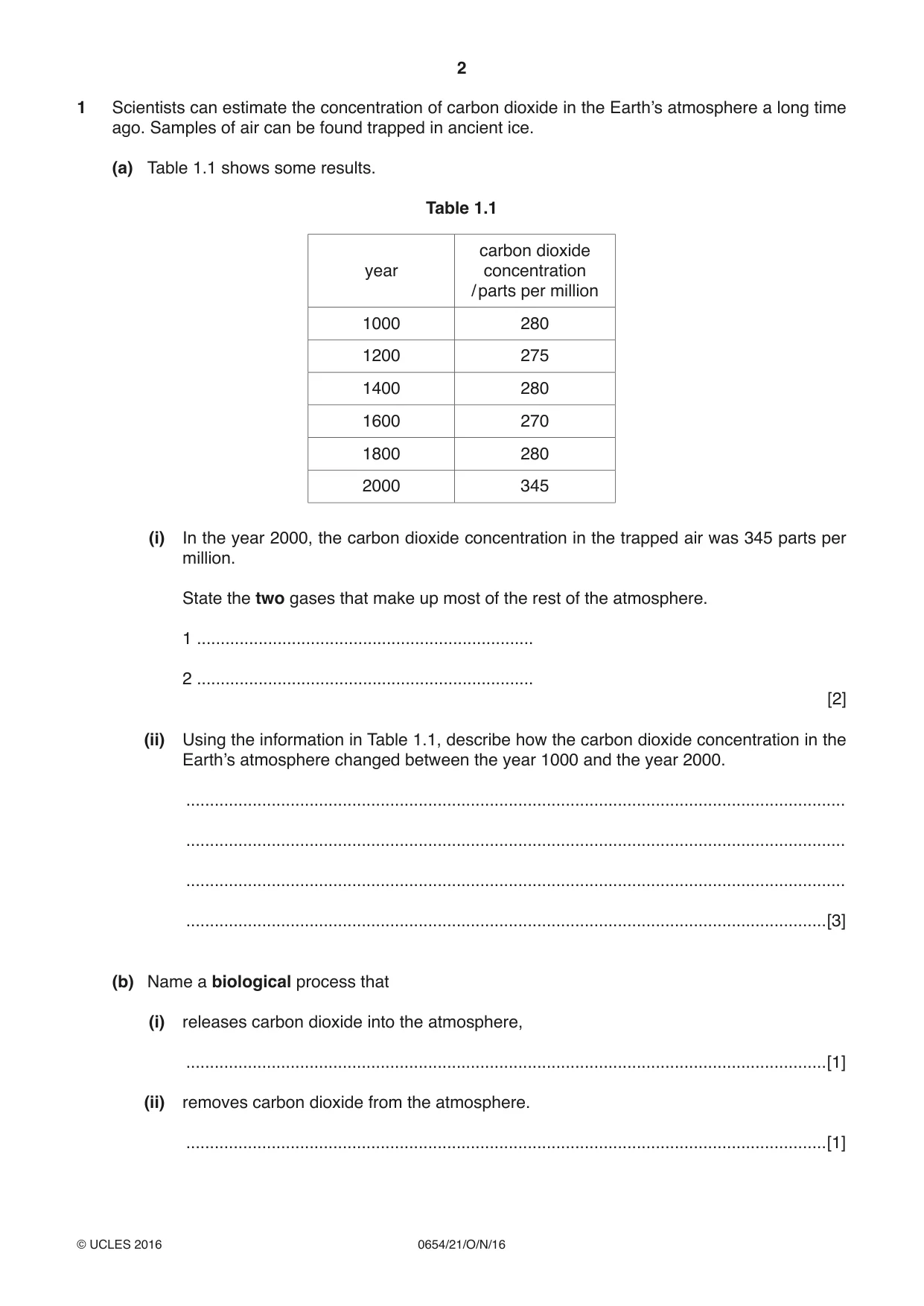 Cambridge IGCSE Sciences - Co-ordinated (Double) 0654 2016 Oct/Nov Paper 2 · Variant 1 question paper, page 2 of 32