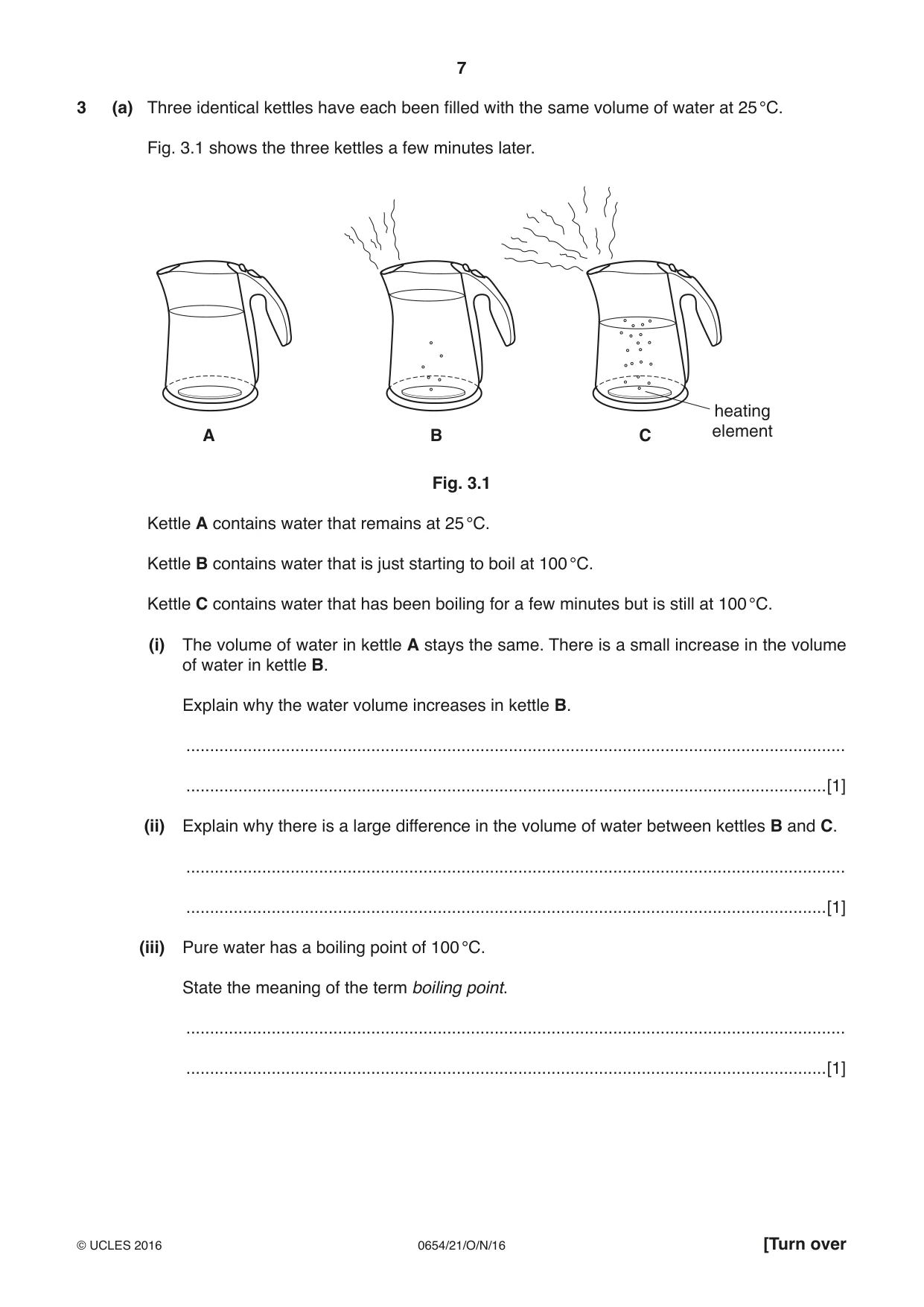 Cambridge IGCSE Sciences - Co-ordinated (Double) 0654 2016 Oct/Nov Paper 2 · Variant 1 question paper, page 7 of 32
