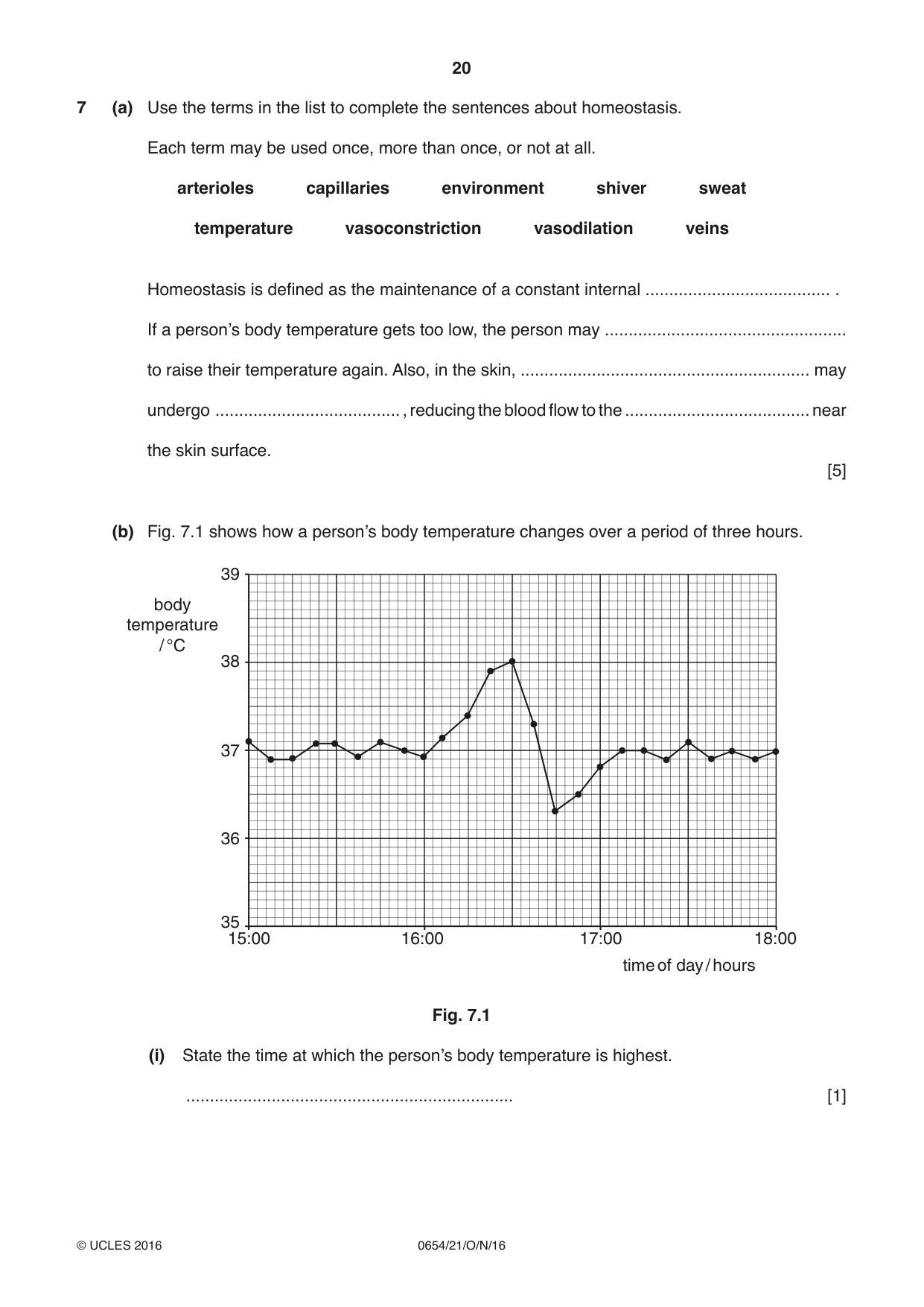 Cambridge IGCSE Sciences - Co-ordinated (Double) 0654 2016 Oct/Nov Paper 2 · Variant 1 question paper, page 20 of 32
