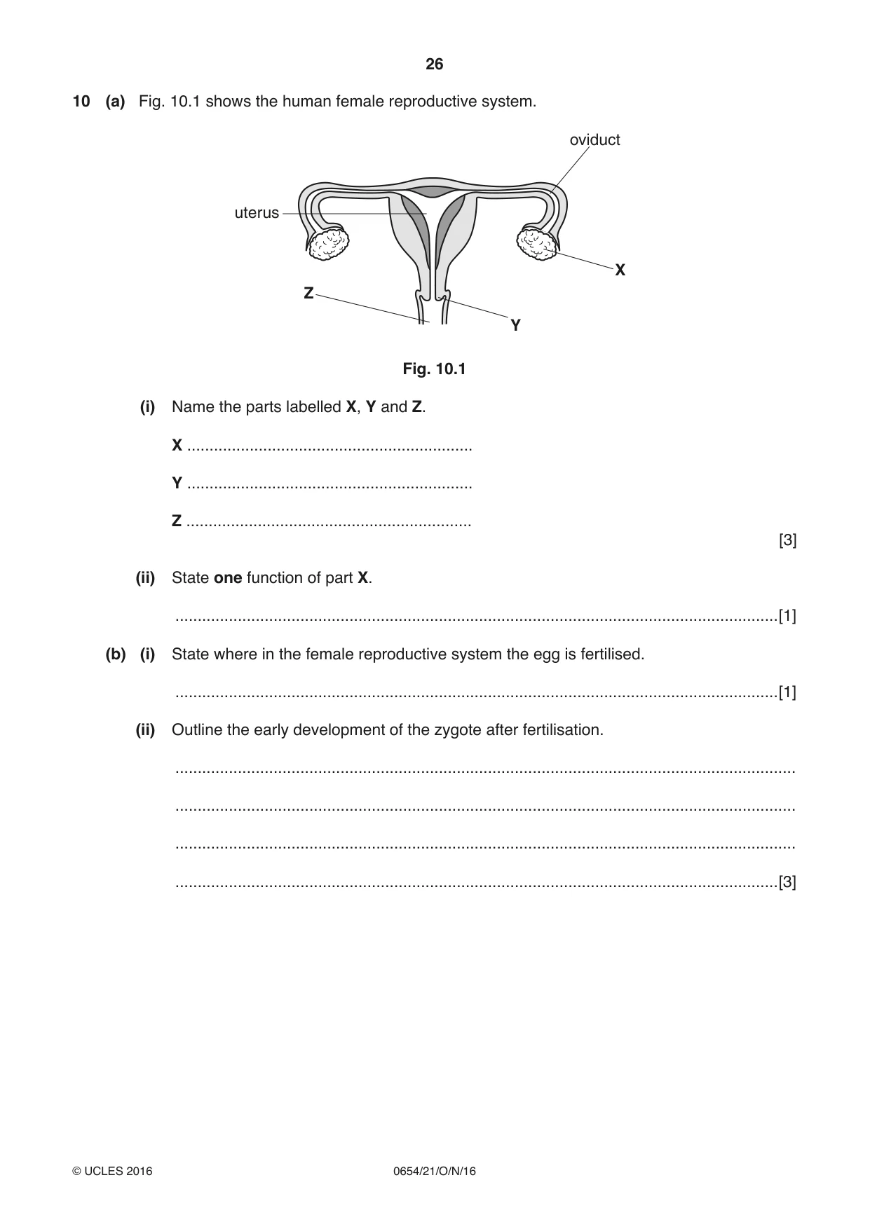 Cambridge IGCSE Sciences - Co-ordinated (Double) 0654 2016 Oct/Nov Paper 2 · Variant 1 question paper, page 26 of 32