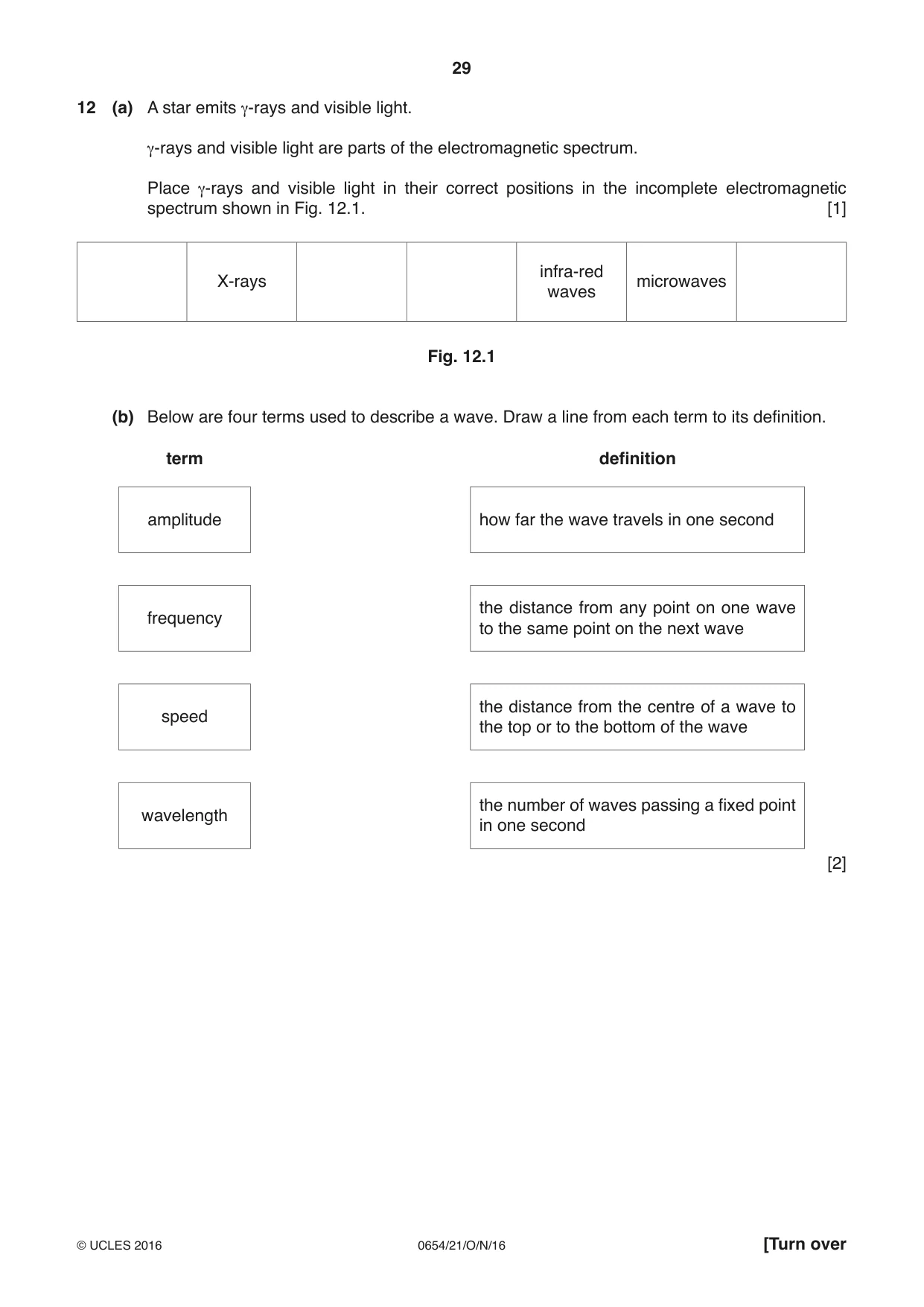 Cambridge IGCSE Sciences - Co-ordinated (Double) 0654 2016 Oct/Nov Paper 2 · Variant 1 question paper, page 29 of 32