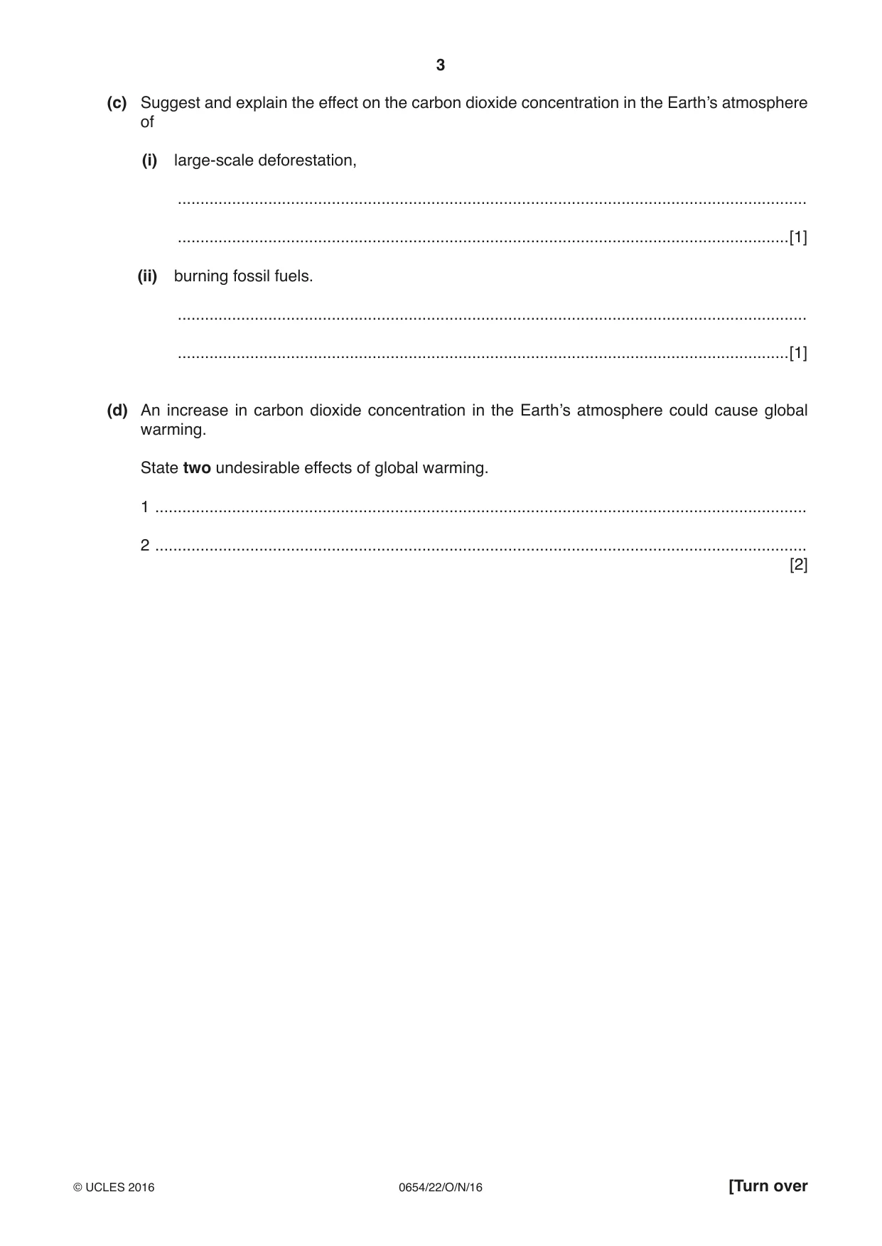 Cambridge IGCSE Sciences - Co-ordinated (Double) 0654 2016 Oct/Nov Paper 2 · Variant 2 question paper, page 3 of 32