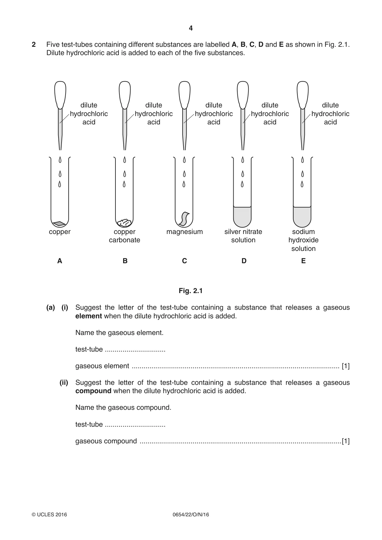 Cambridge IGCSE Sciences - Co-ordinated (Double) 0654 2016 Oct/Nov Paper 2 · Variant 2 question paper, page 4 of 32