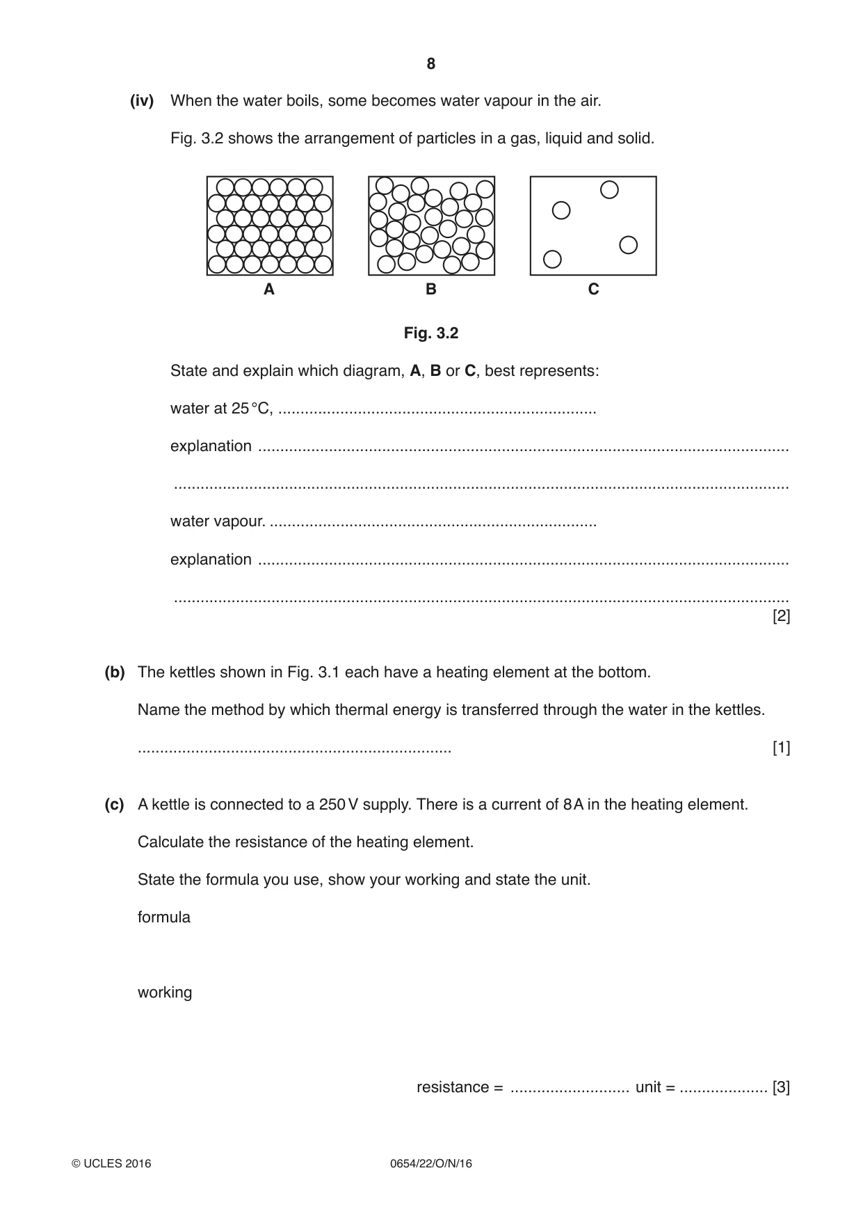 Cambridge IGCSE Sciences - Co-ordinated (Double) 0654 2016 Oct/Nov Paper 2 · Variant 2 question paper, page 8 of 32