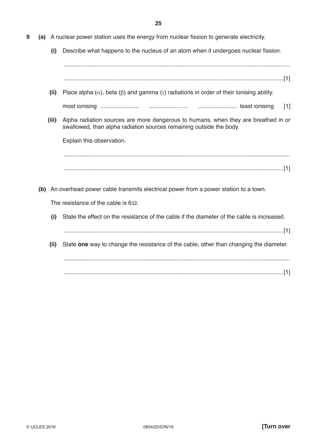 Cambridge IGCSE Sciences - Co-ordinated (Double) 0654 2016 Oct/Nov Paper 2 · Variant 2 question paper, page 25 of 32