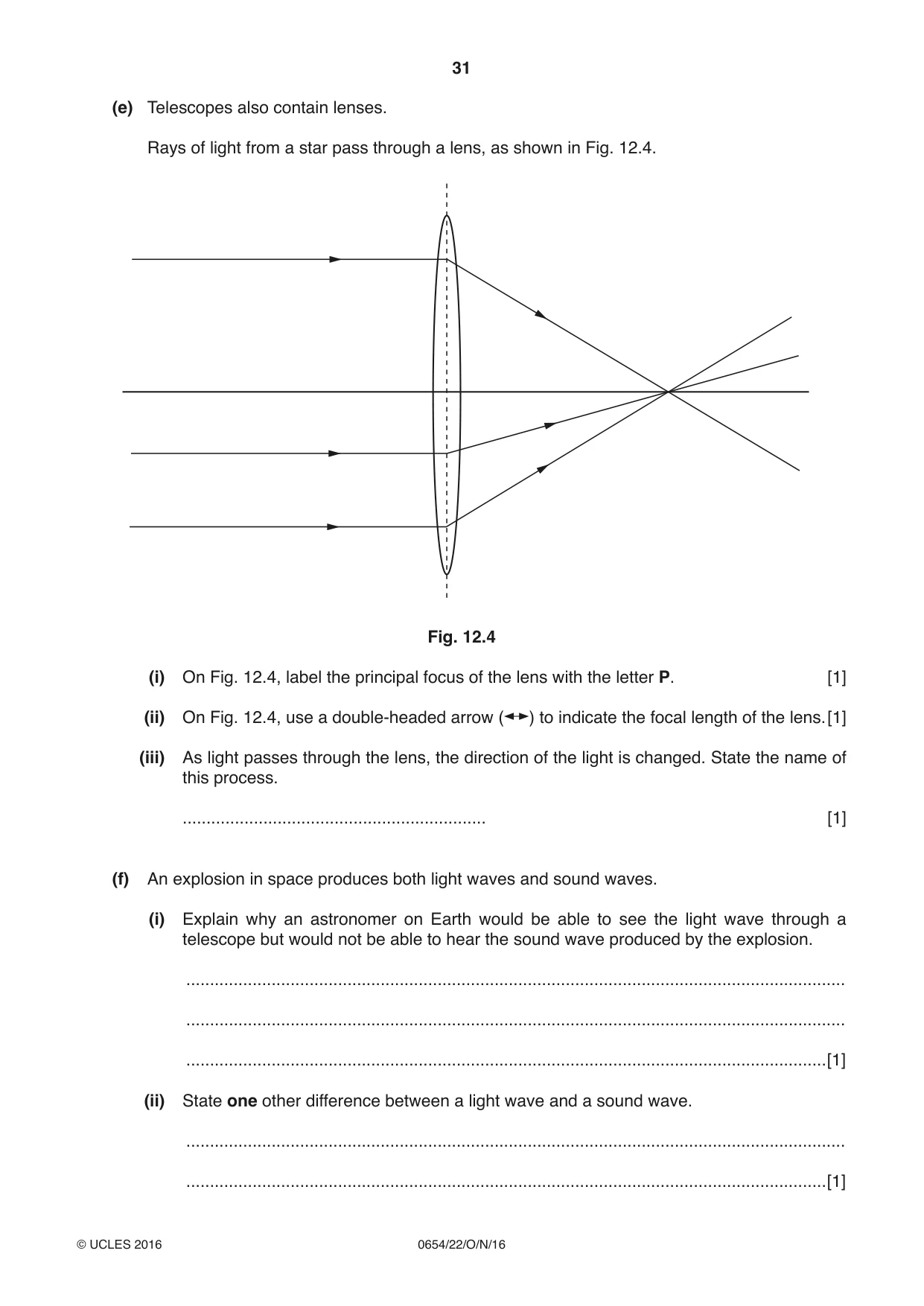 Cambridge IGCSE Sciences - Co-ordinated (Double) 0654 2016 Oct/Nov Paper 2 · Variant 2 question paper, page 31 of 32