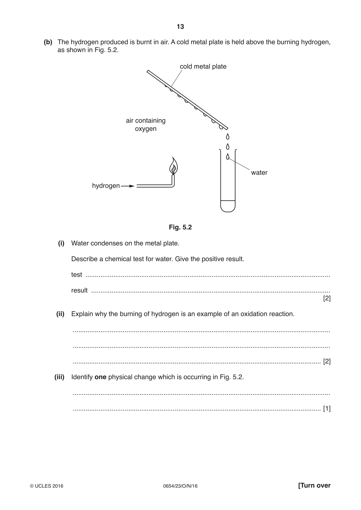 Cambridge IGCSE Sciences - Co-ordinated (Double) 0654 2016 Oct/Nov Paper 2 · Variant 3 question paper, page 13 of 28