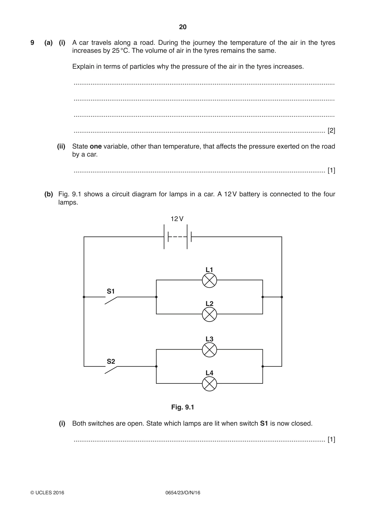 Cambridge IGCSE Sciences - Co-ordinated (Double) 0654 2016 Oct/Nov Paper 2 · Variant 3 question paper, page 20 of 28