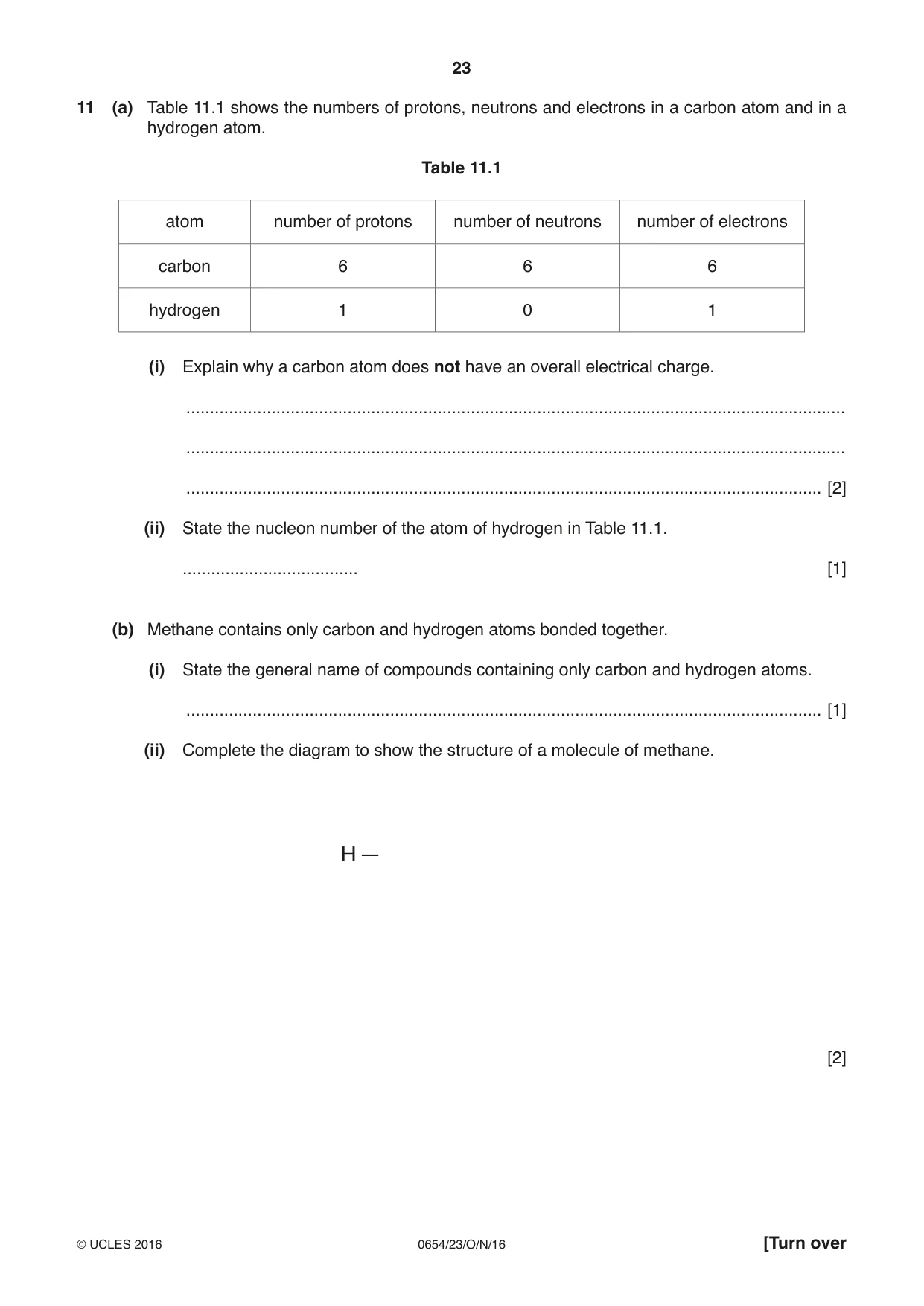Cambridge IGCSE Sciences - Co-ordinated (Double) 0654 2016 Oct/Nov Paper 2 · Variant 3 question paper, page 23 of 28