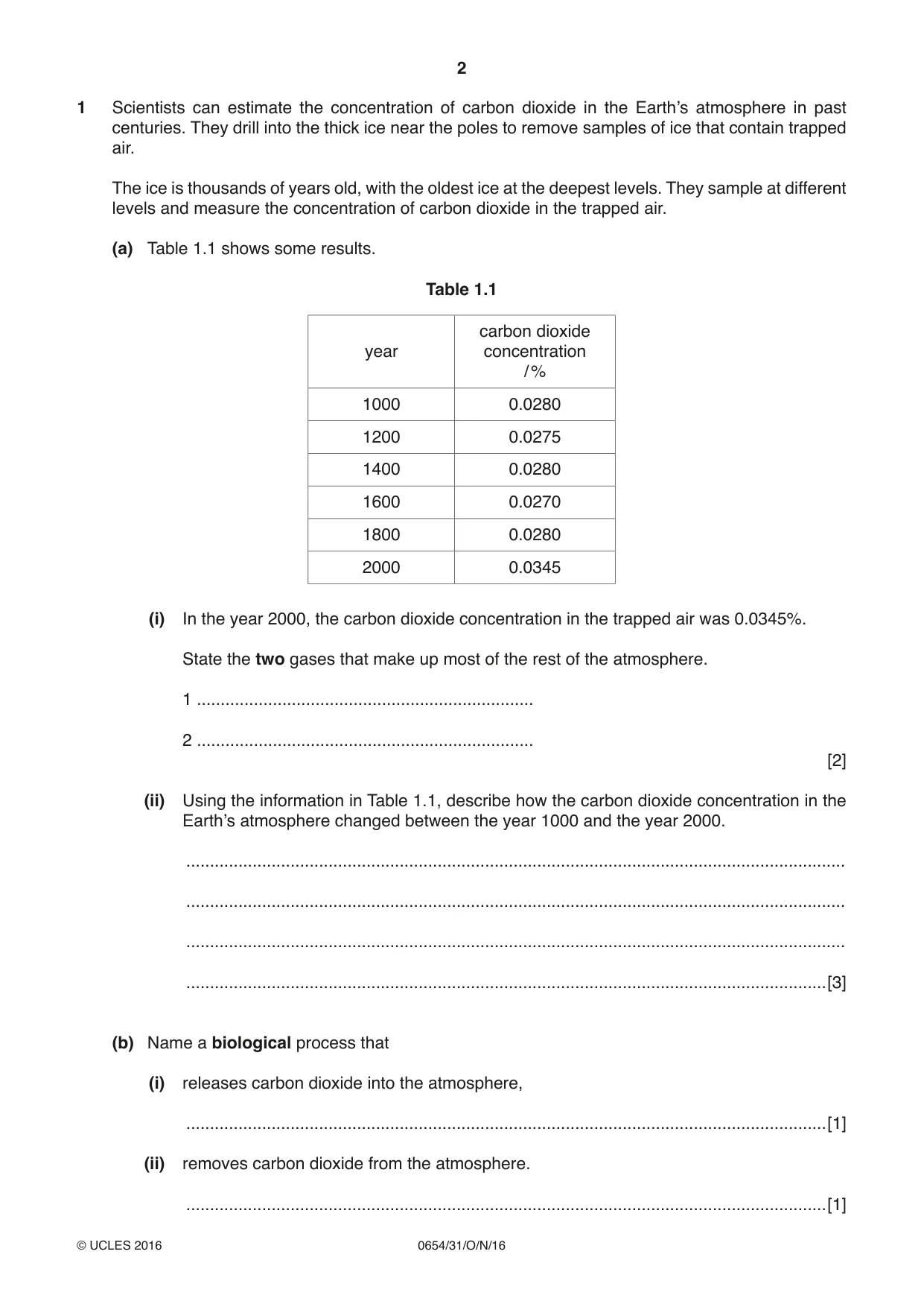 Cambridge IGCSE Sciences - Co-ordinated (Double) 0654 2016 Oct/Nov Paper 3 · Variant 1 question paper, page 2 of 32