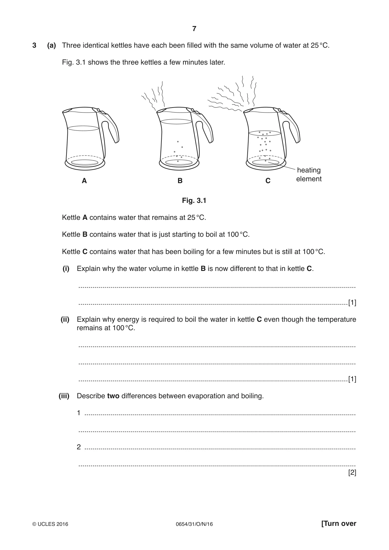Cambridge IGCSE Sciences - Co-ordinated (Double) 0654 2016 Oct/Nov Paper 3 · Variant 1 question paper, page 7 of 32