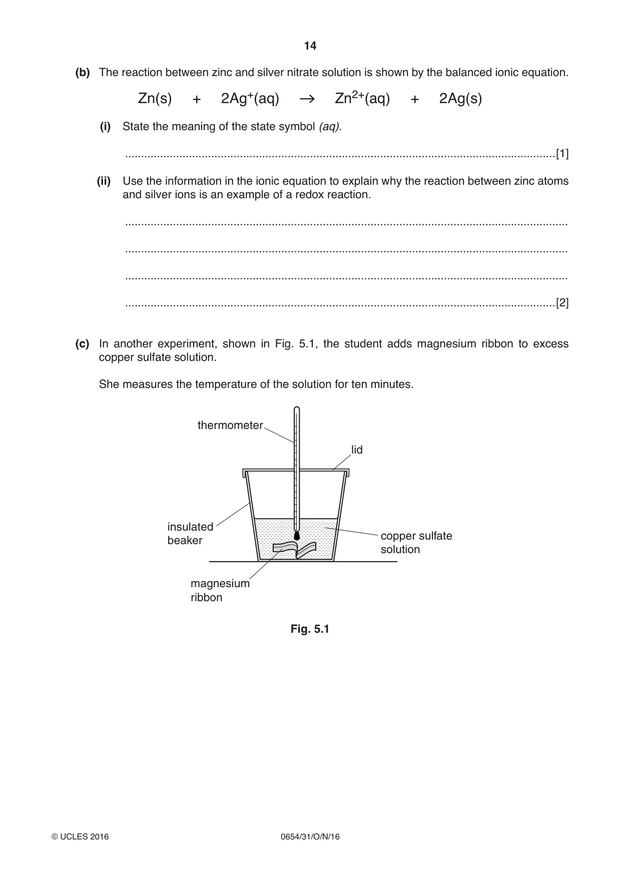 Cambridge IGCSE Sciences - Co-ordinated (Double) 0654 2016 Oct/Nov Paper 3 · Variant 1 question paper, page 14 of 32