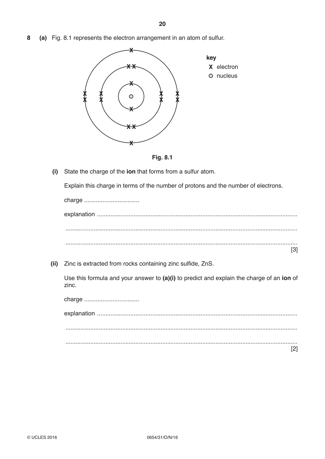 Cambridge IGCSE Sciences - Co-ordinated (Double) 0654 2016 Oct/Nov Paper 3 · Variant 1 question paper, page 20 of 32