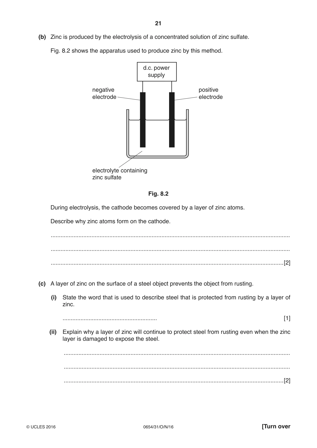 Cambridge IGCSE Sciences - Co-ordinated (Double) 0654 2016 Oct/Nov Paper 3 · Variant 1 question paper, page 21 of 32