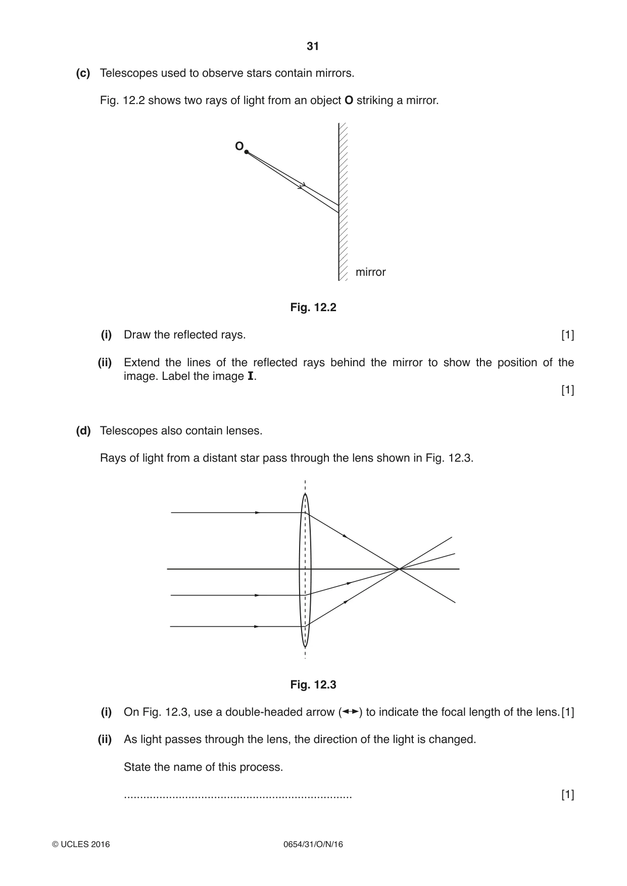 Cambridge IGCSE Sciences - Co-ordinated (Double) 0654 2016 Oct/Nov Paper 3 · Variant 1 question paper, page 31 of 32