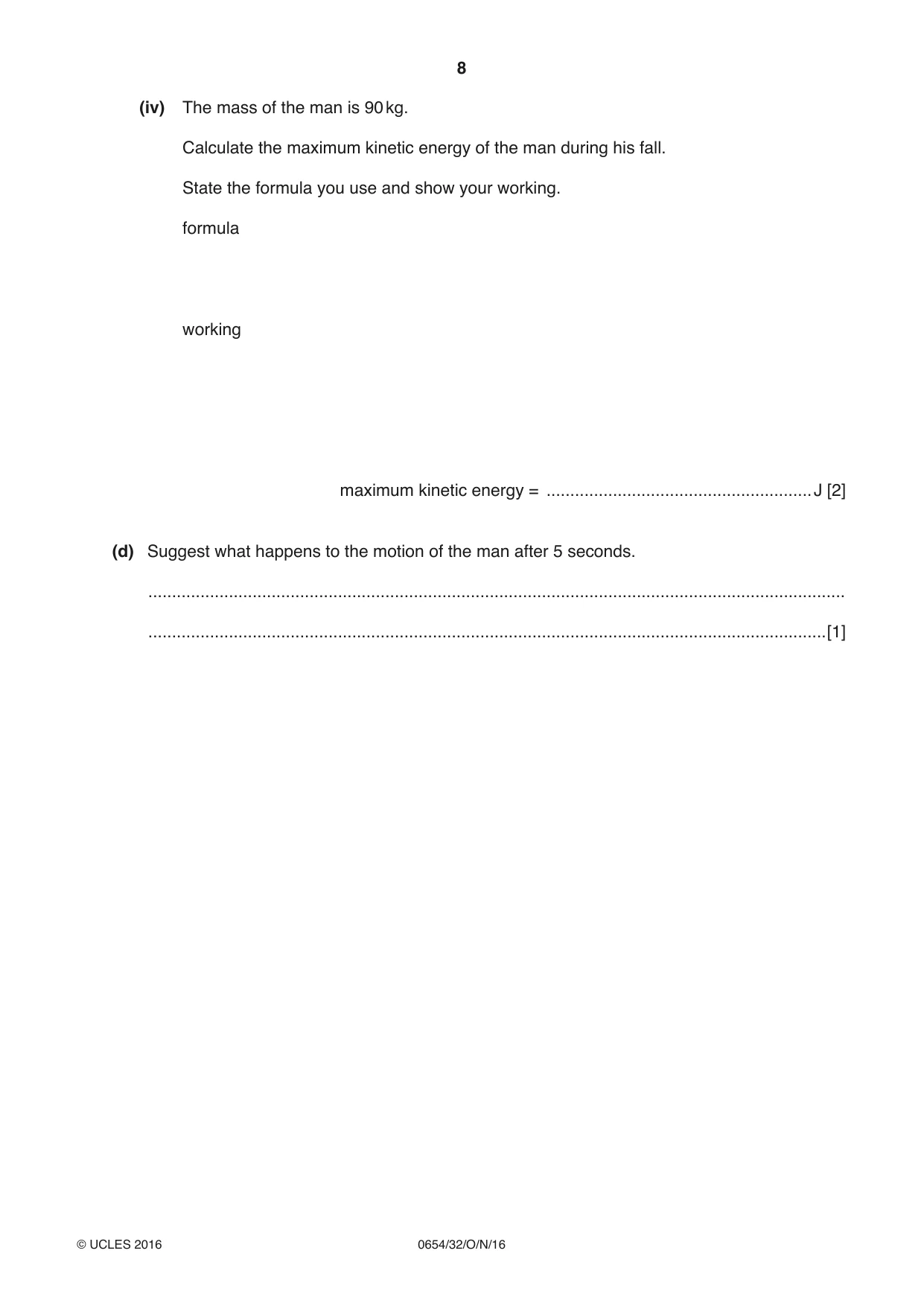Cambridge IGCSE Sciences - Co-ordinated (Double) 0654 2016 Oct/Nov Paper 3 · Variant 2 question paper, page 8 of 36