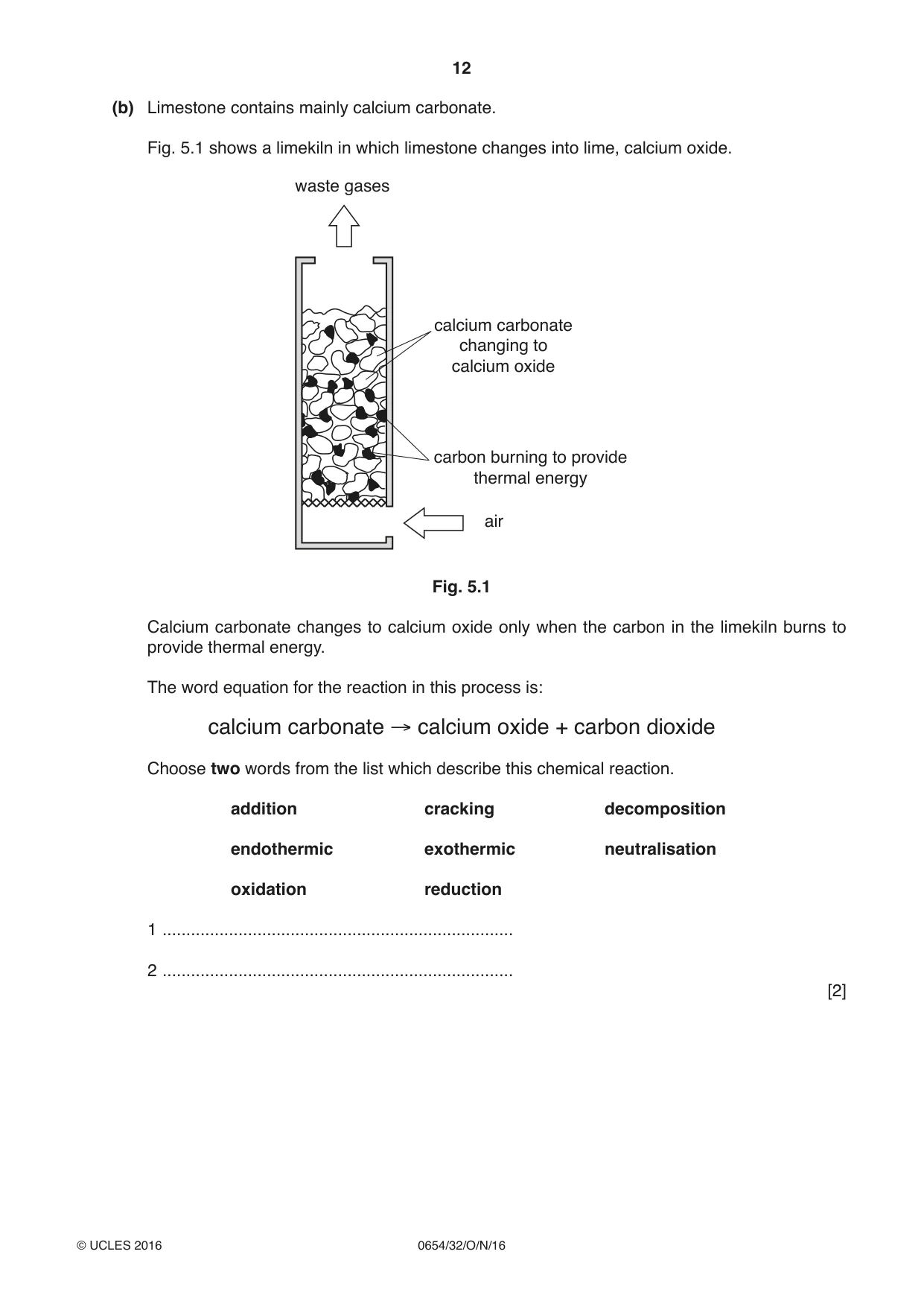Cambridge IGCSE Sciences - Co-ordinated (Double) 0654 2016 Oct/Nov Paper 3 · Variant 2 question paper, page 12 of 36