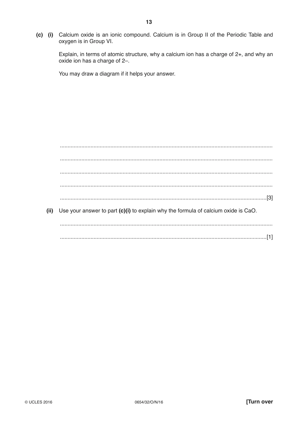 Cambridge IGCSE Sciences - Co-ordinated (Double) 0654 2016 Oct/Nov Paper 3 · Variant 2 question paper, page 13 of 36