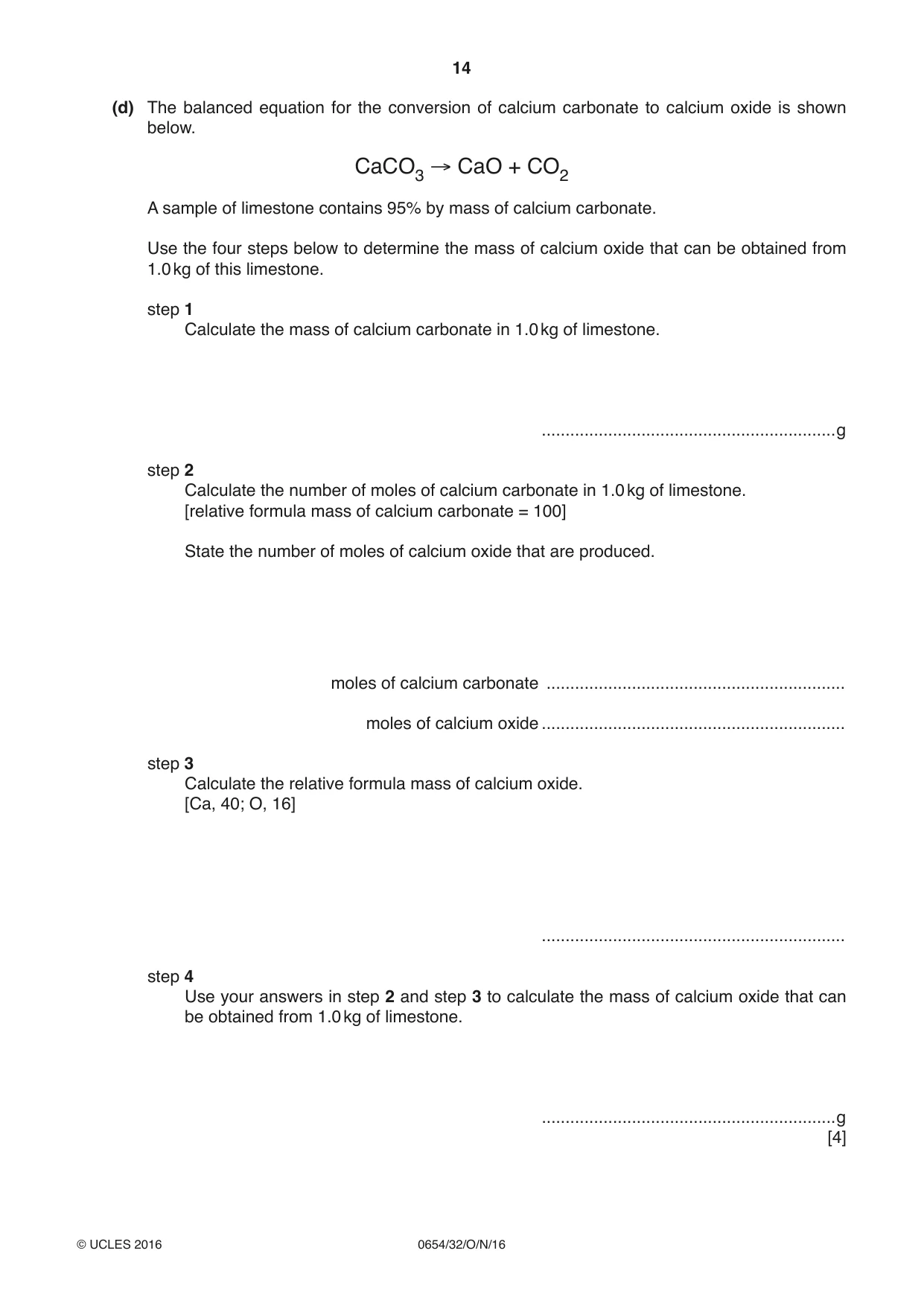 Cambridge IGCSE Sciences - Co-ordinated (Double) 0654 2016 Oct/Nov Paper 3 · Variant 2 question paper, page 14 of 36