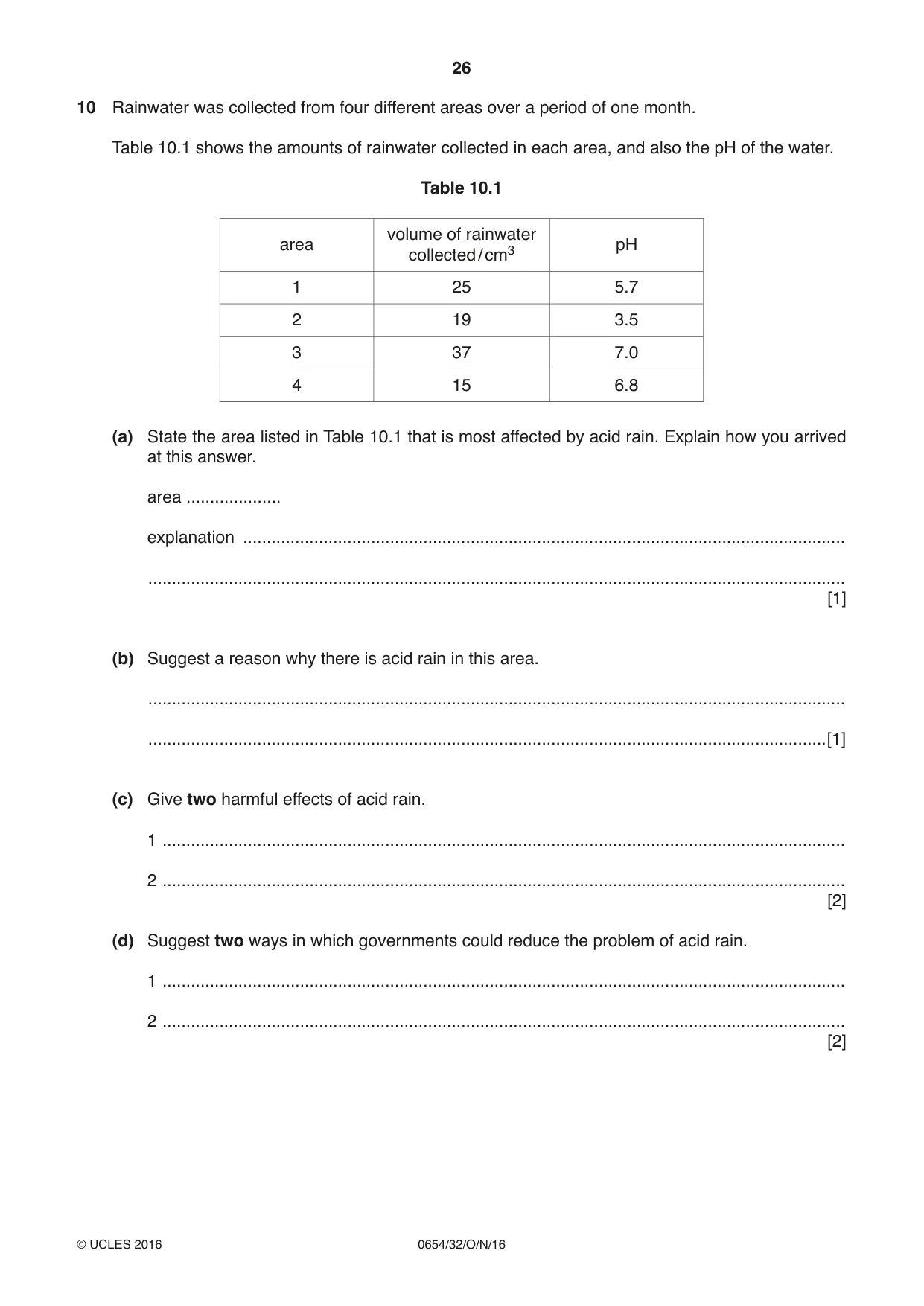 Cambridge IGCSE Sciences - Co-ordinated (Double) 0654 2016 Oct/Nov Paper 3 · Variant 2 question paper, page 26 of 36