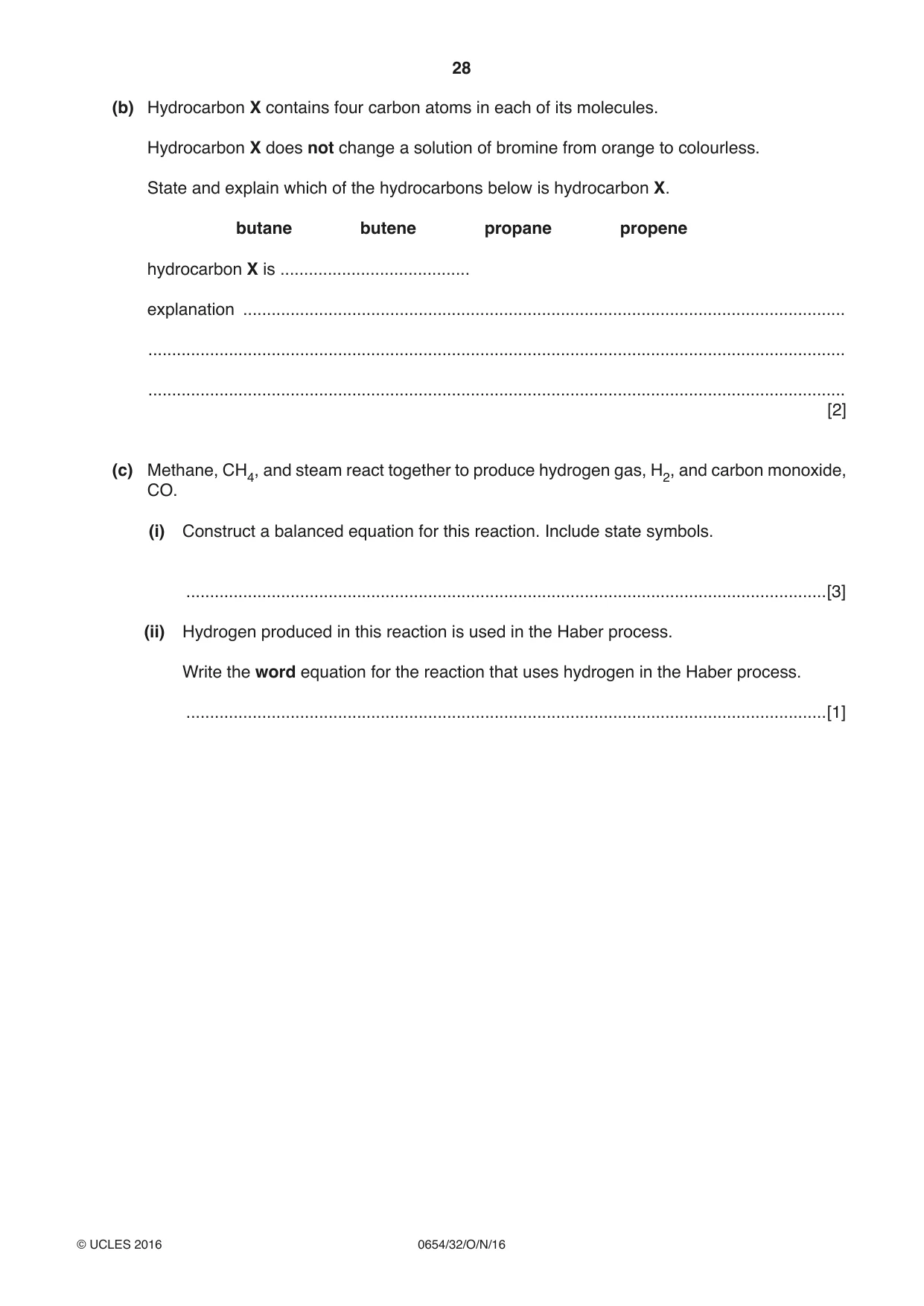 Cambridge IGCSE Sciences - Co-ordinated (Double) 0654 2016 Oct/Nov Paper 3 · Variant 2 question paper, page 28 of 36