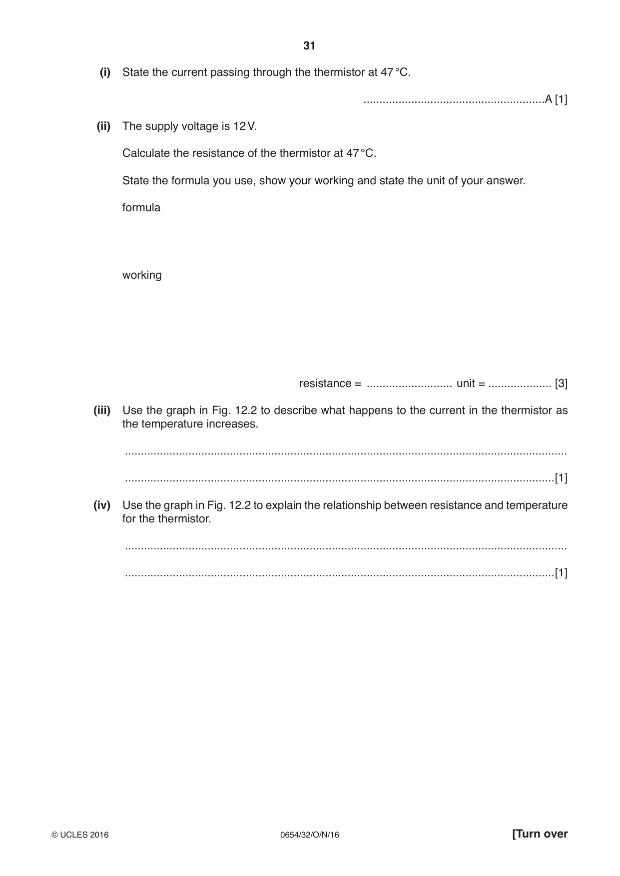 Cambridge IGCSE Sciences - Co-ordinated (Double) 0654 2016 Oct/Nov Paper 3 · Variant 2 question paper, page 31 of 36