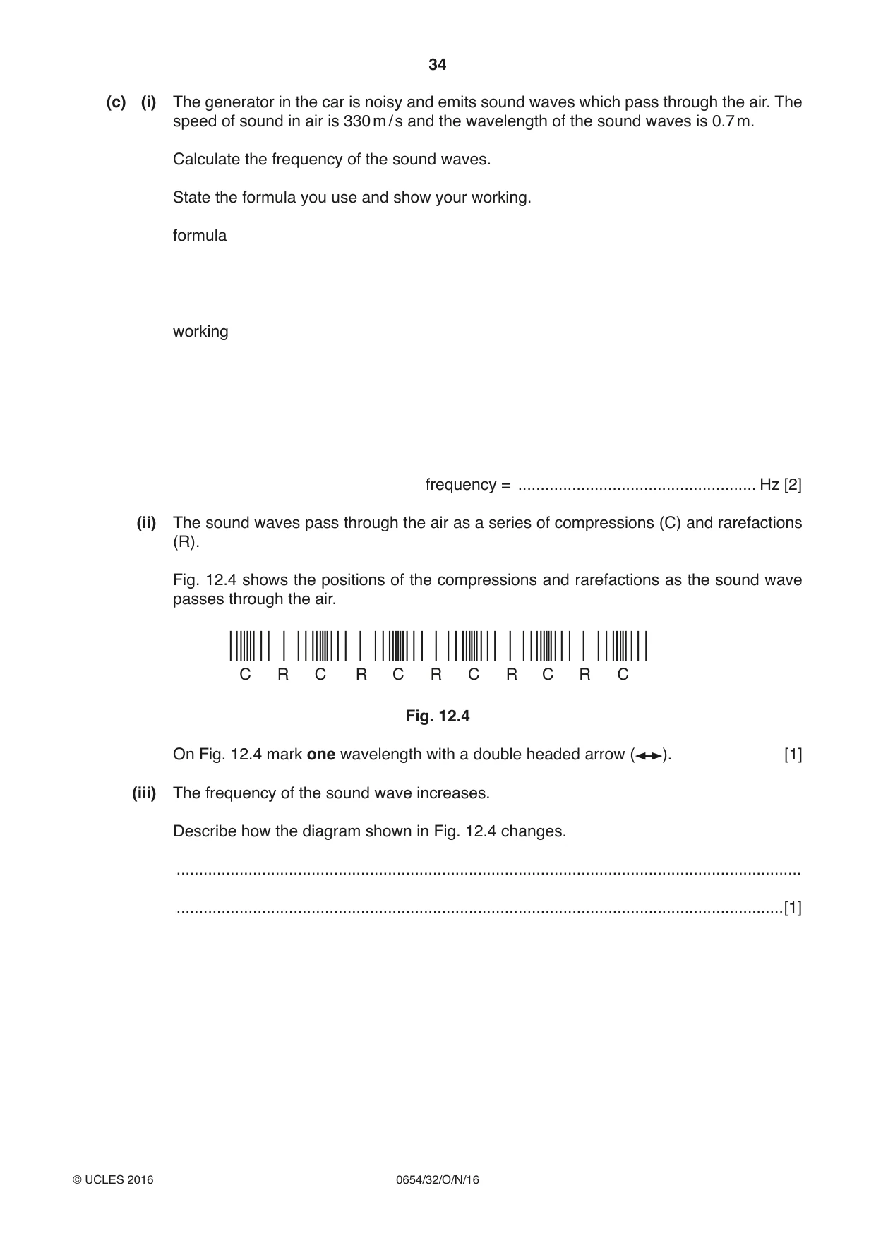 Cambridge IGCSE Sciences - Co-ordinated (Double) 0654 2016 Oct/Nov Paper 3 · Variant 2 question paper, page 34 of 36