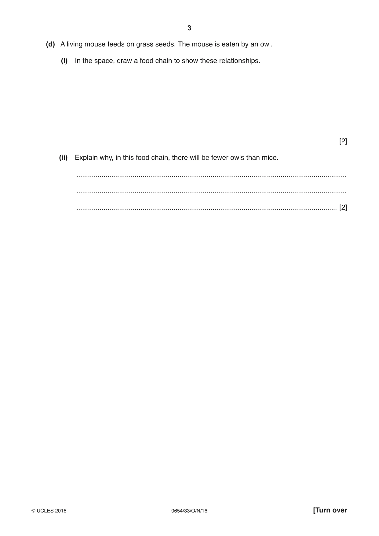Cambridge IGCSE Sciences - Co-ordinated (Double) 0654 2016 Oct/Nov Paper 3 · Variant 3 question paper, page 3 of 32