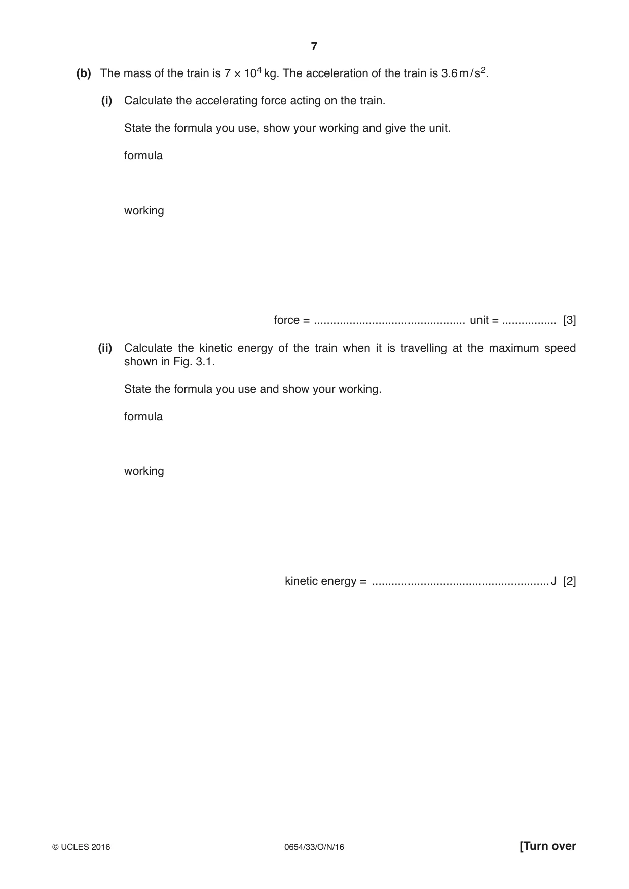 Cambridge IGCSE Sciences - Co-ordinated (Double) 0654 2016 Oct/Nov Paper 3 · Variant 3 question paper, page 7 of 32