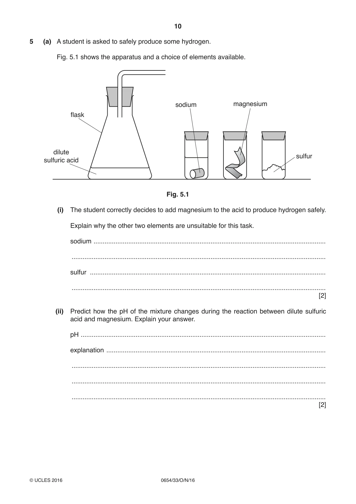 Cambridge IGCSE Sciences - Co-ordinated (Double) 0654 2016 Oct/Nov Paper 3 · Variant 3 question paper, page 10 of 32