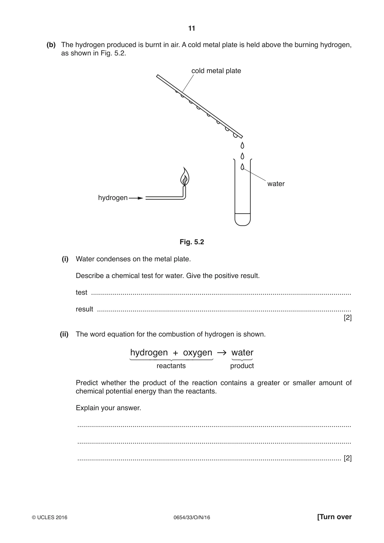 Cambridge IGCSE Sciences - Co-ordinated (Double) 0654 2016 Oct/Nov Paper 3 · Variant 3 question paper, page 11 of 32