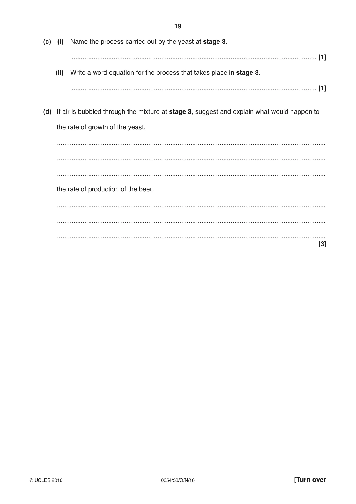 Cambridge IGCSE Sciences - Co-ordinated (Double) 0654 2016 Oct/Nov Paper 3 · Variant 3 question paper, page 19 of 32