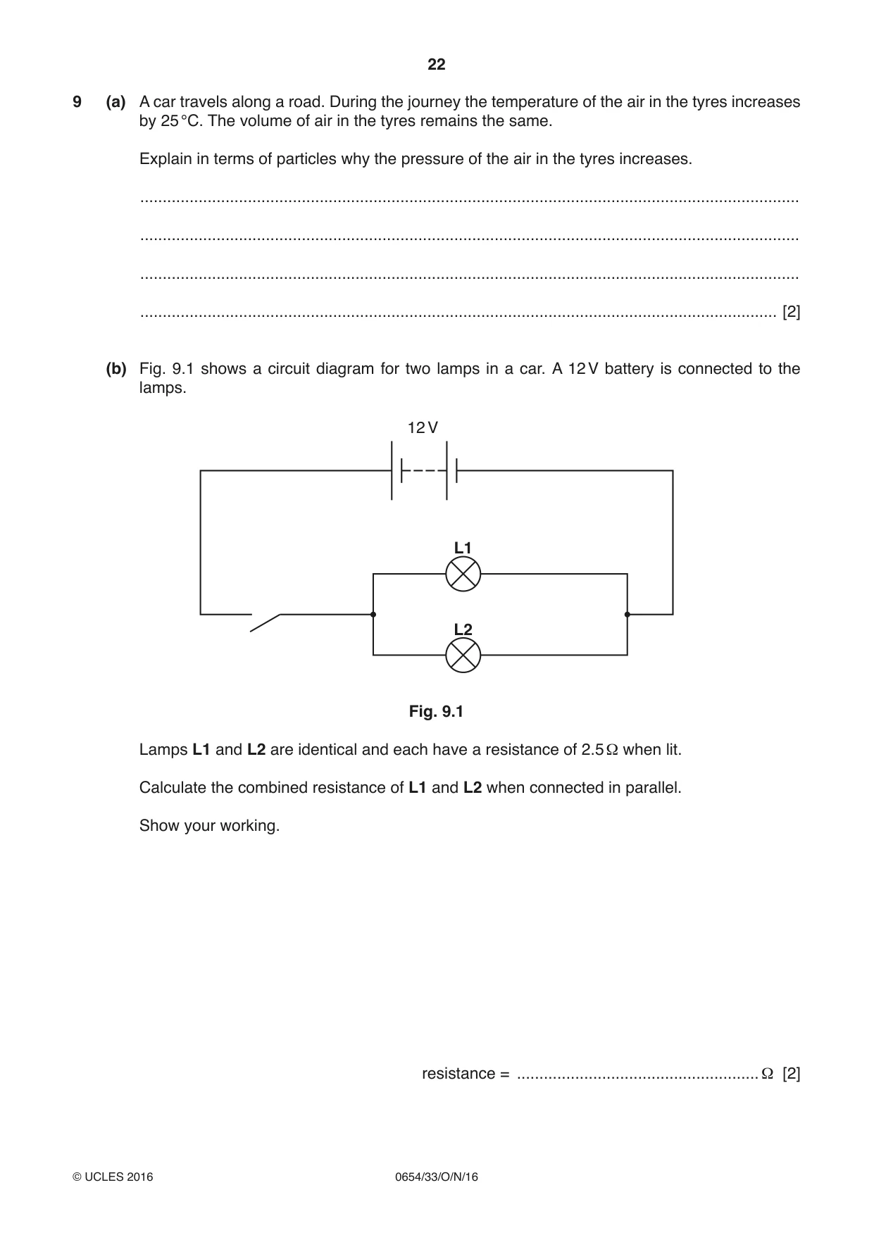 Cambridge IGCSE Sciences - Co-ordinated (Double) 0654 2016 Oct/Nov Paper 3 · Variant 3 question paper, page 22 of 32