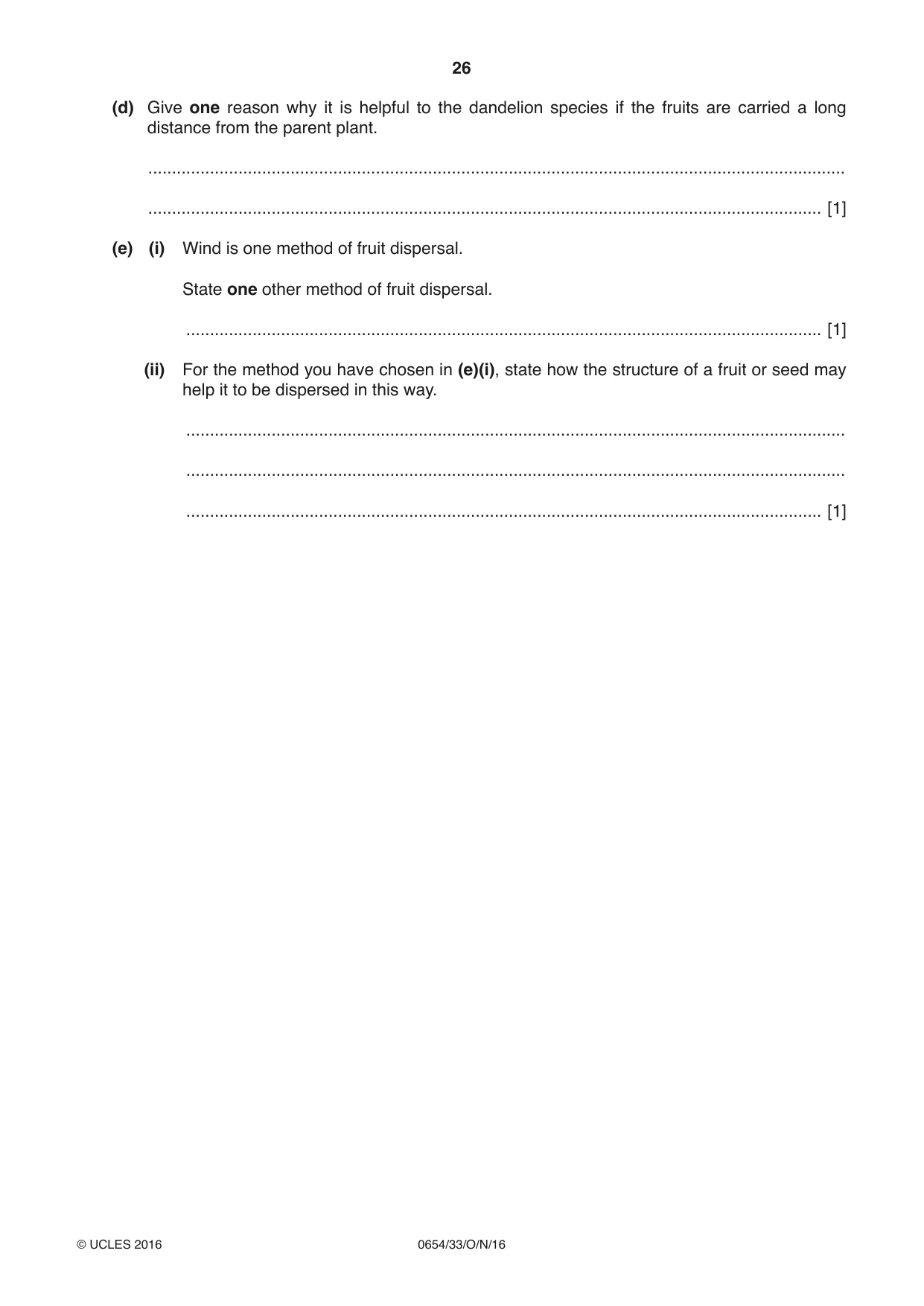 Cambridge IGCSE Sciences - Co-ordinated (Double) 0654 2016 Oct/Nov Paper 3 · Variant 3 question paper, page 26 of 32
