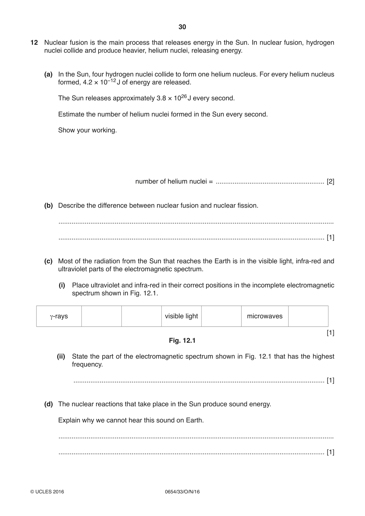 Cambridge IGCSE Sciences - Co-ordinated (Double) 0654 2016 Oct/Nov Paper 3 · Variant 3 question paper, page 30 of 32
