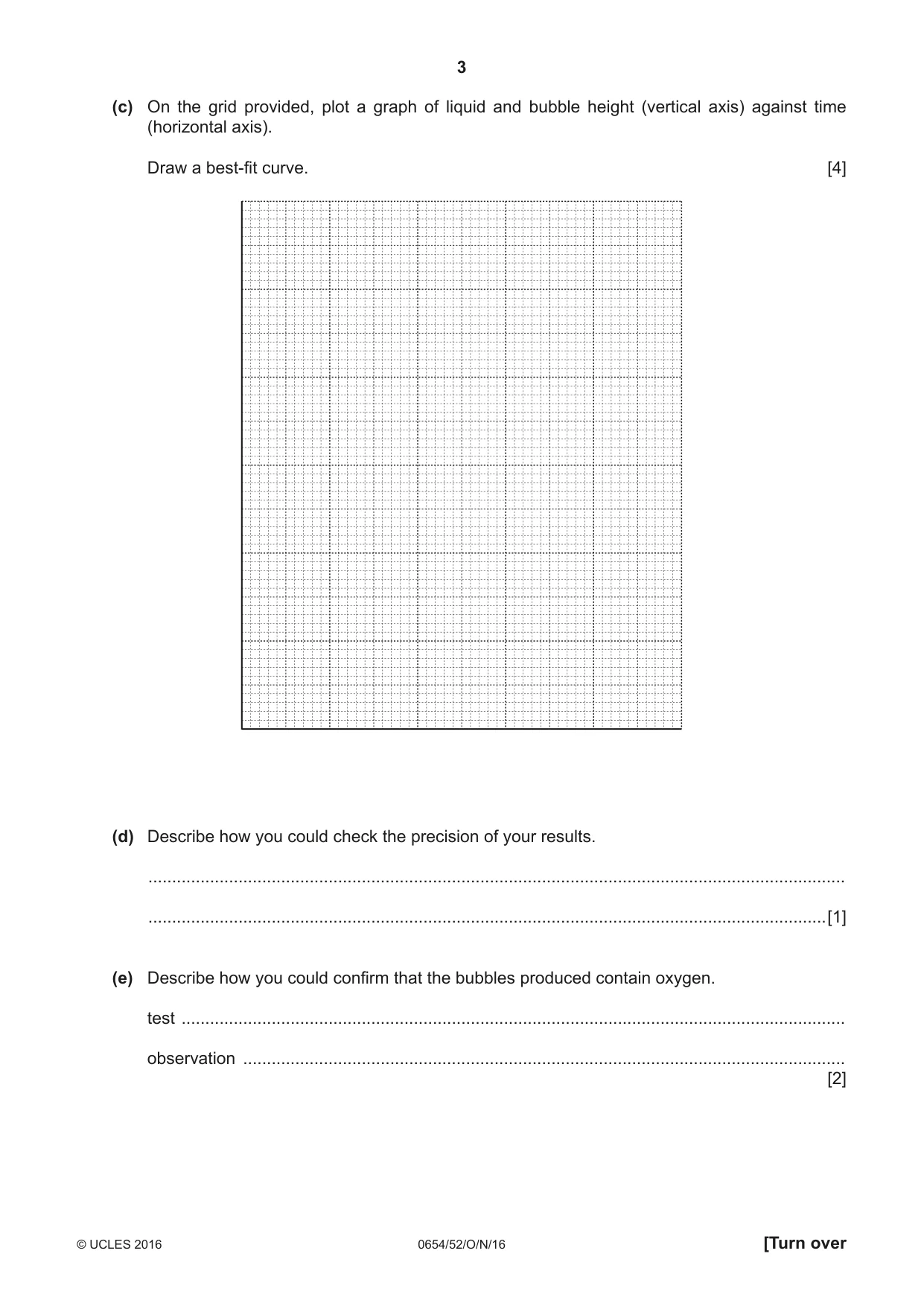 Cambridge IGCSE Sciences - Co-ordinated (Double) 0654 2016 Oct/Nov Paper 5 · Variant 2 question paper, page 3 of 12