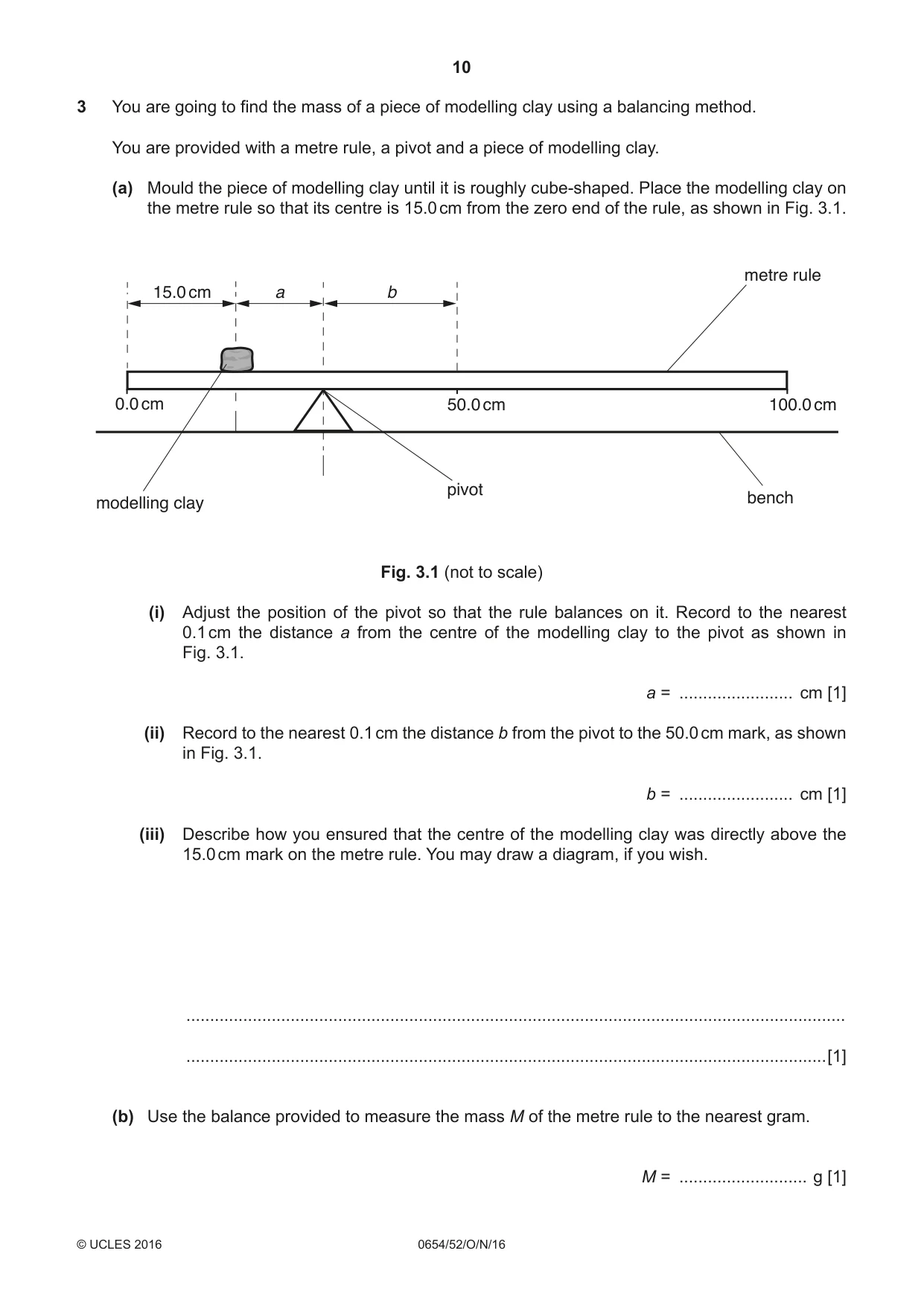 Cambridge IGCSE Sciences - Co-ordinated (Double) 0654 2016 Oct/Nov Paper 5 · Variant 2 question paper, page 10 of 12