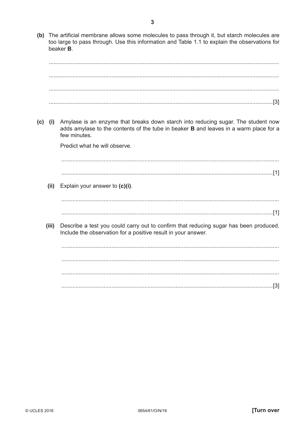 Cambridge IGCSE Sciences - Co-ordinated (Double) 0654 2016 Oct/Nov Paper 6 · Variant 1 question paper, page 3 of 16