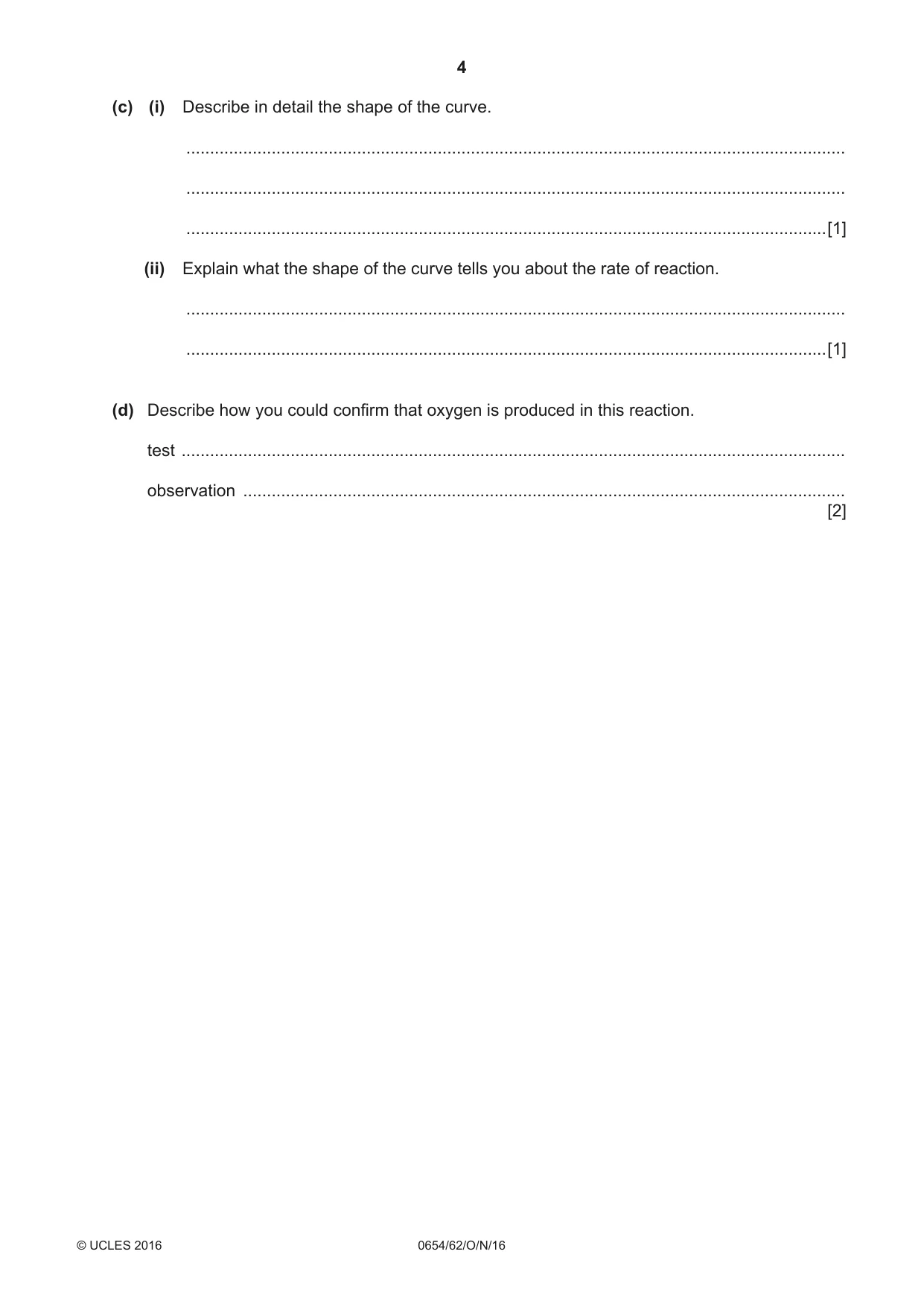 Cambridge IGCSE Sciences - Co-ordinated (Double) 0654 2016 Oct/Nov Paper 6 · Variant 2 question paper, page 4 of 20