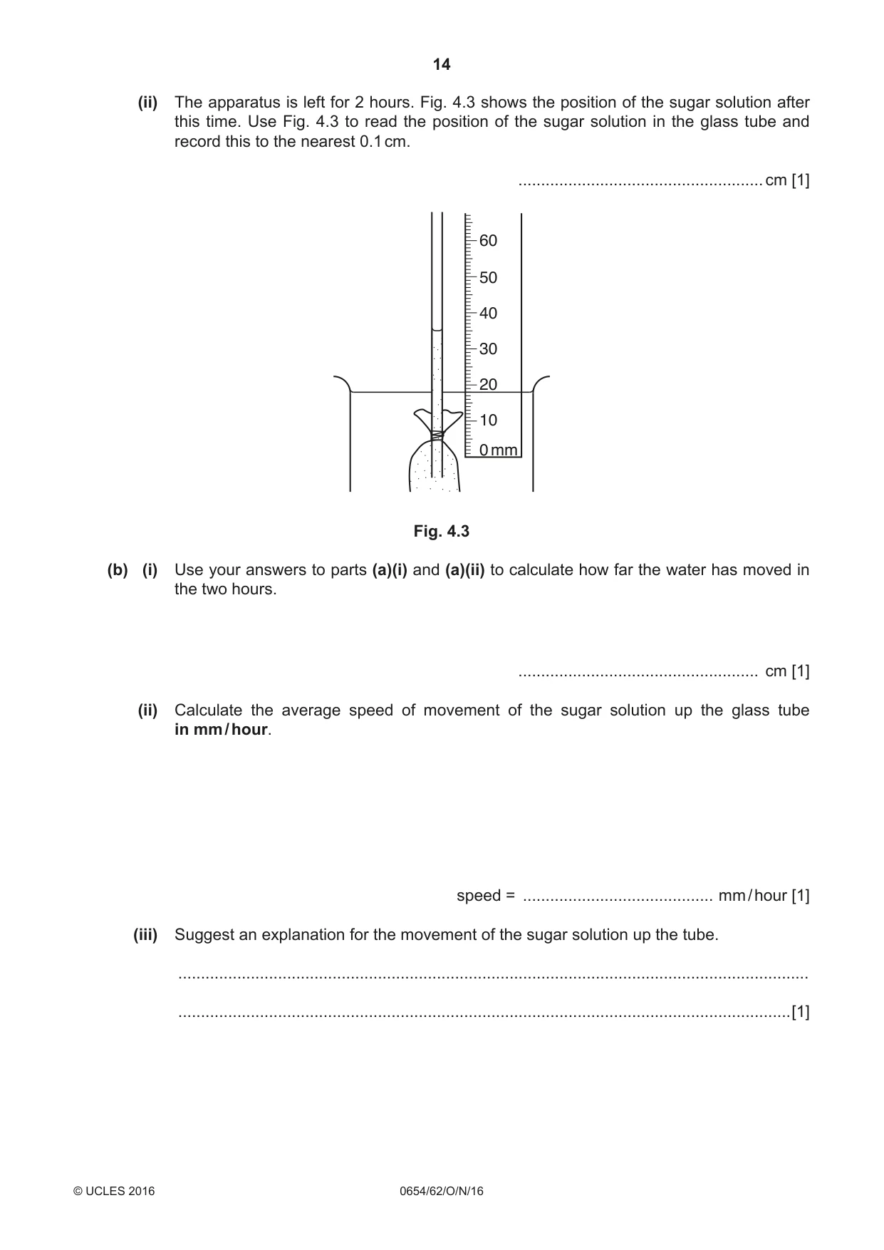 Cambridge IGCSE Sciences - Co-ordinated (Double) 0654 2016 Oct/Nov Paper 6 · Variant 2 question paper, page 14 of 20