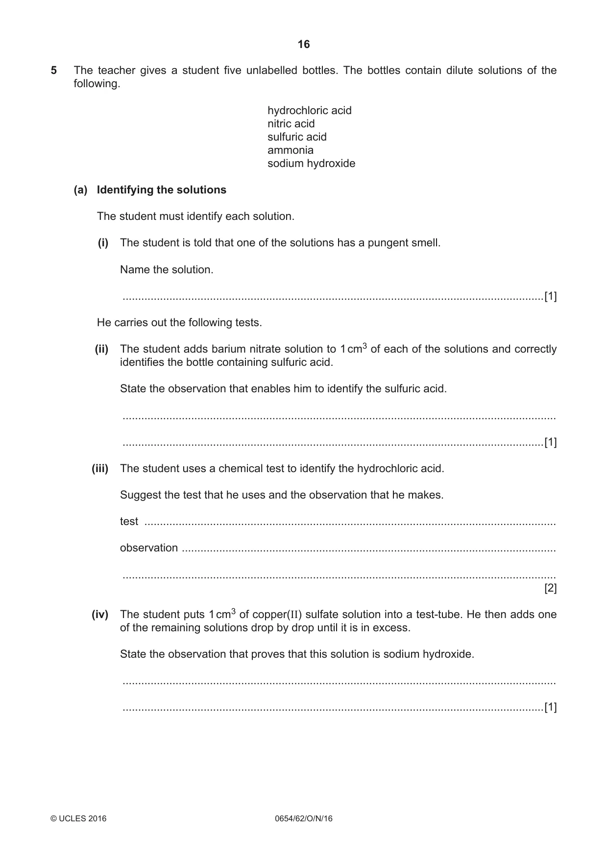 Cambridge IGCSE Sciences - Co-ordinated (Double) 0654 2016 Oct/Nov Paper 6 · Variant 2 question paper, page 16 of 20
