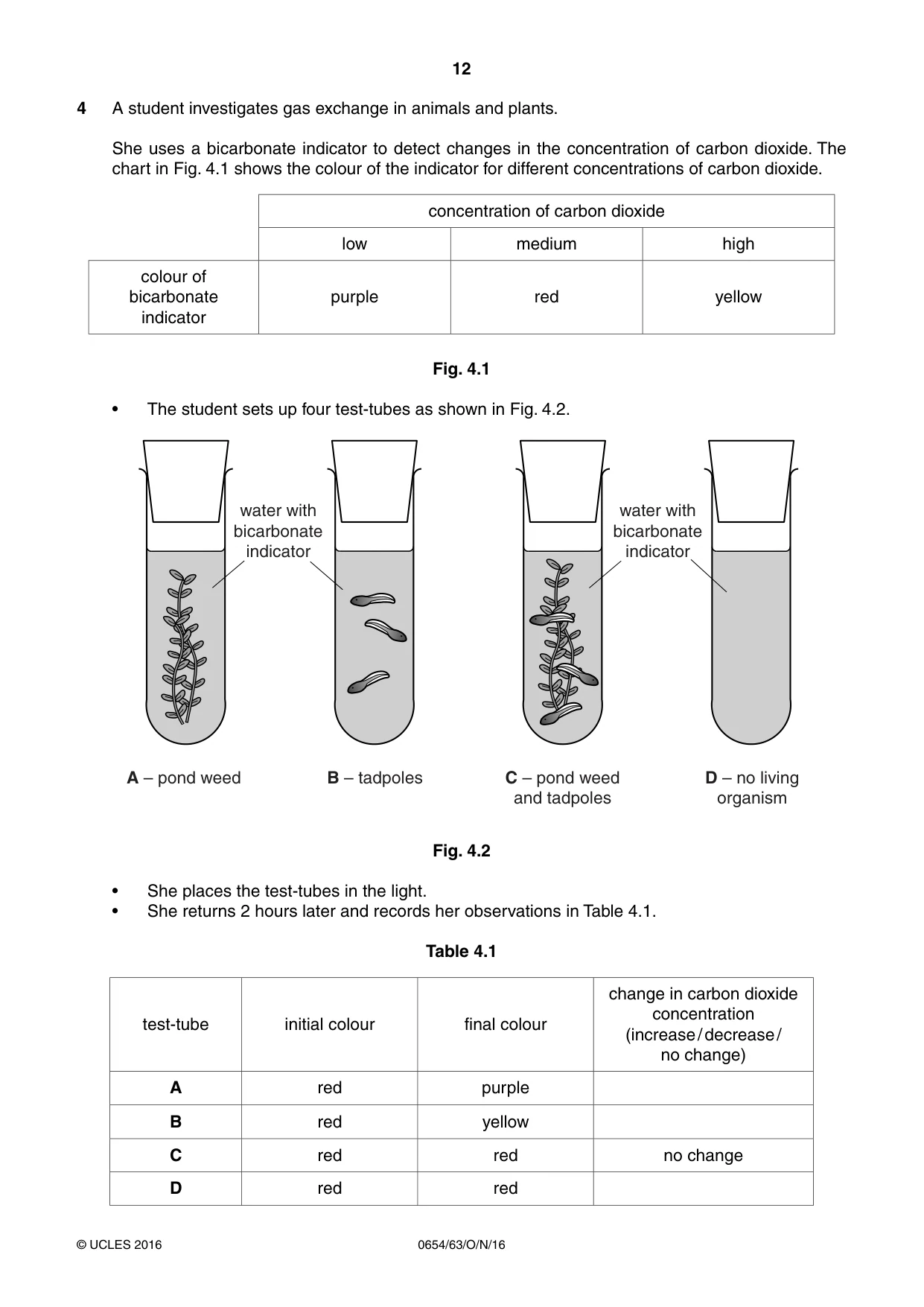 Cambridge IGCSE Sciences - Co-ordinated (Double) 0654 2016 Oct/Nov Paper 6 · Variant 3 question paper, page 12 of 20