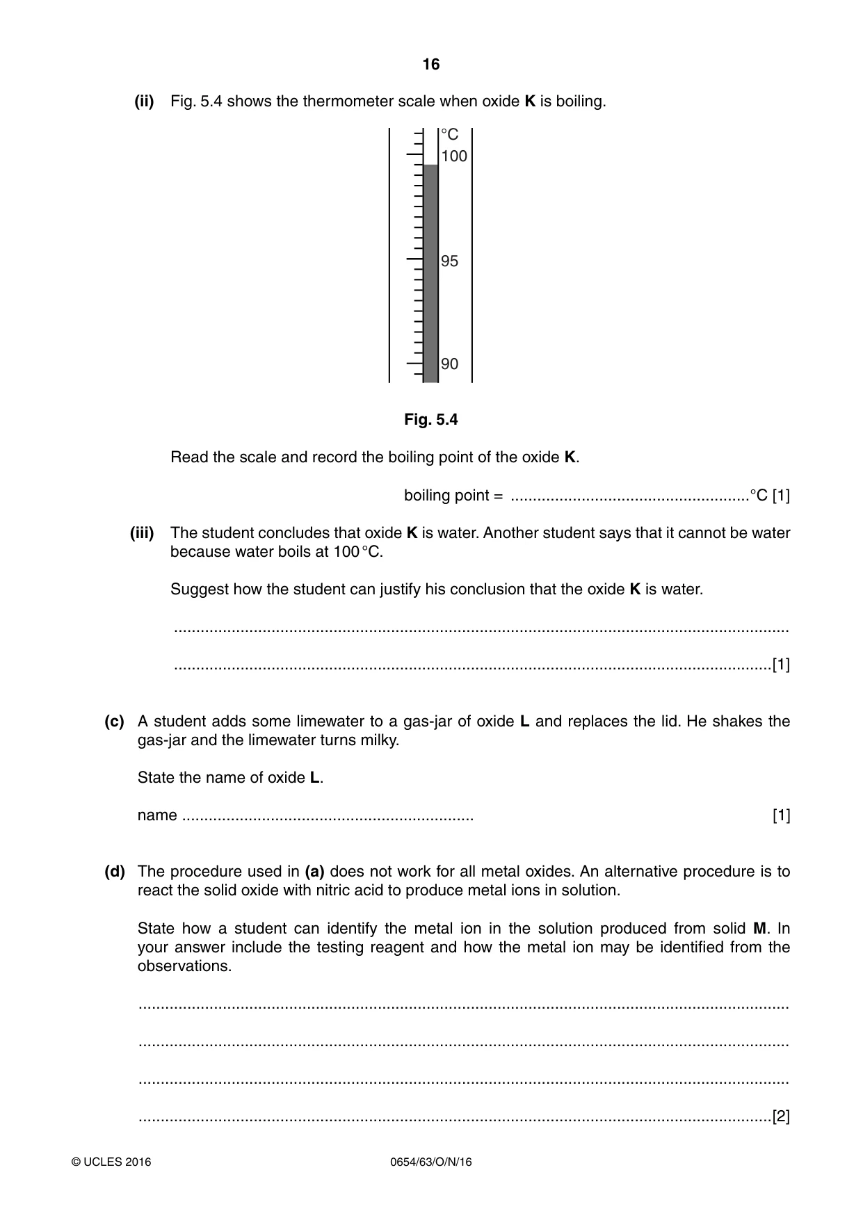 Cambridge IGCSE Sciences - Co-ordinated (Double) 0654 2016 Oct/Nov Paper 6 · Variant 3 question paper, page 16 of 20