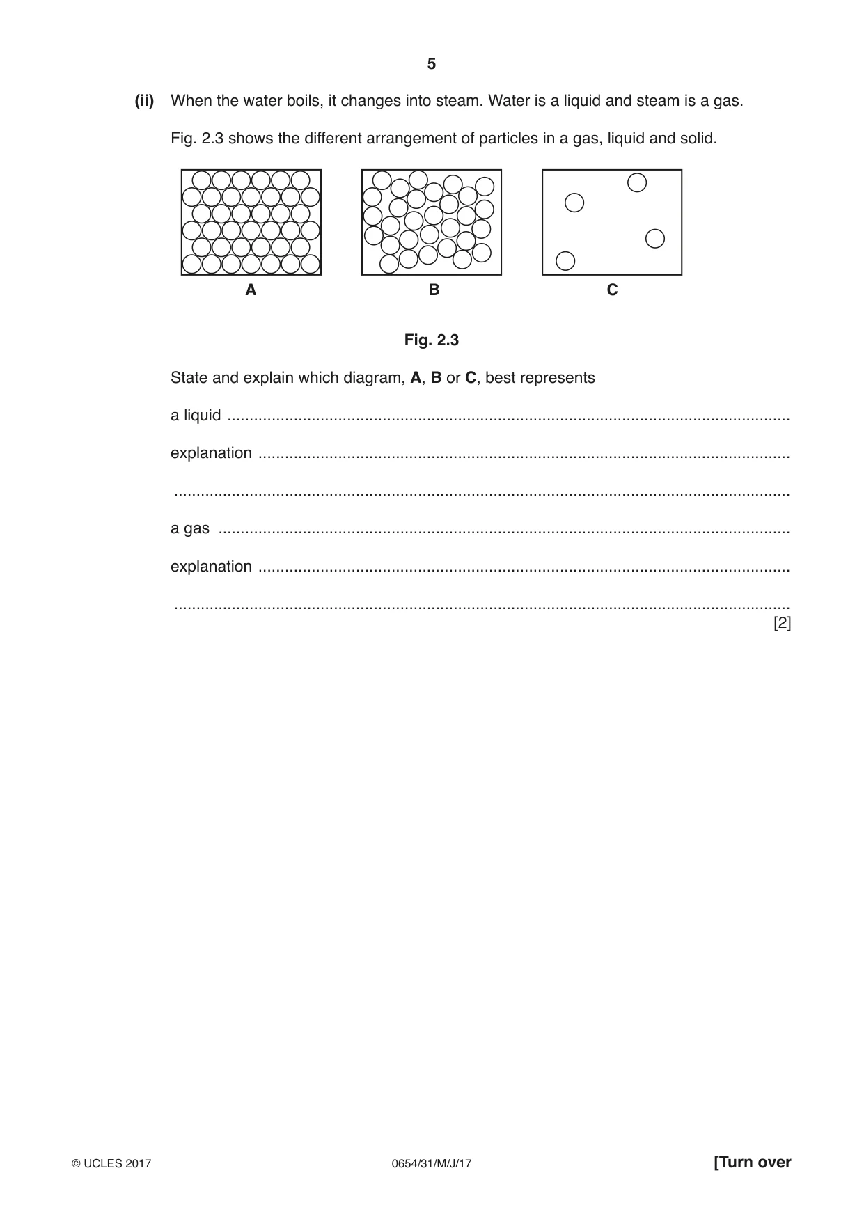 Cambridge IGCSE Sciences - Co-ordinated (Double) 0654 2017 May/June Paper 3 · Variant 1 question paper, page 5 of 28