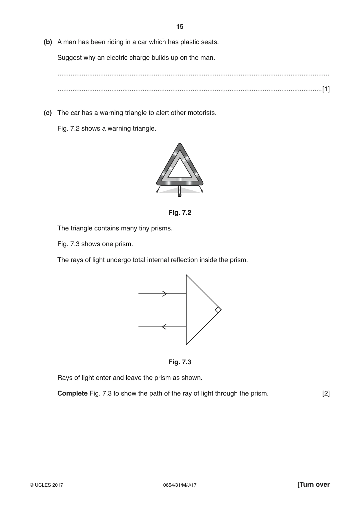 Cambridge IGCSE Sciences - Co-ordinated (Double) 0654 2017 May/June Paper 3 · Variant 1 question paper, page 15 of 28