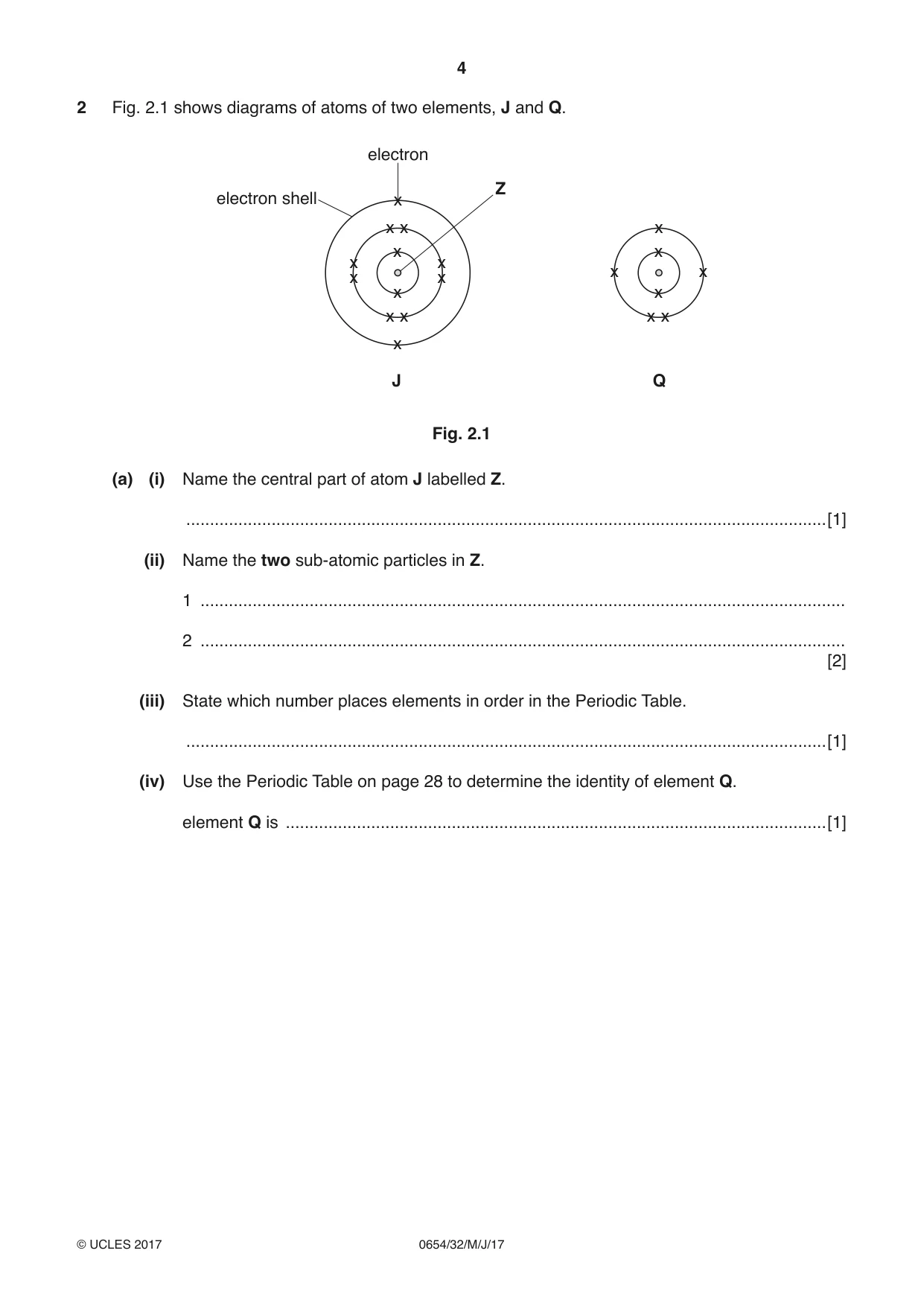 Cambridge IGCSE Sciences - Co-ordinated (Double) 0654 2017 May/June Paper 3 · Variant 2 question paper, page 4 of 28