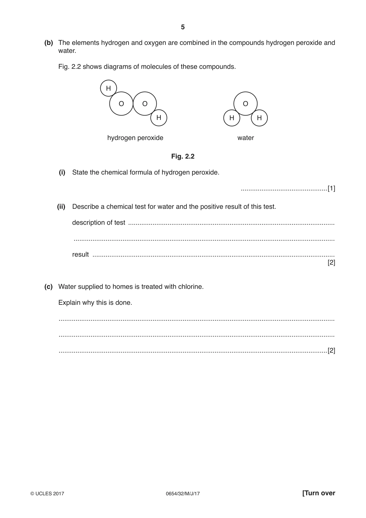 Cambridge IGCSE Sciences - Co-ordinated (Double) 0654 2017 May/June Paper 3 · Variant 2 question paper, page 5 of 28