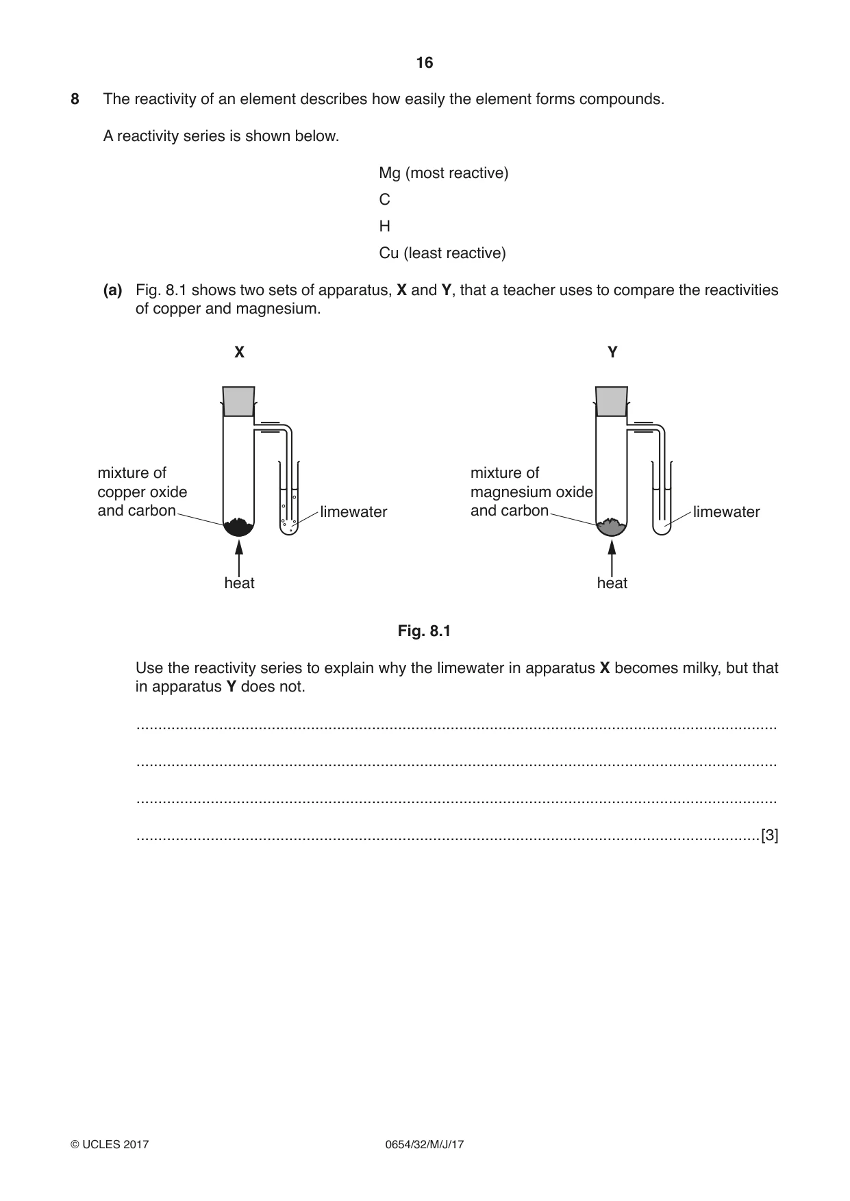 Cambridge IGCSE Sciences - Co-ordinated (Double) 0654 2017 May/June Paper 3 · Variant 2 question paper, page 16 of 28