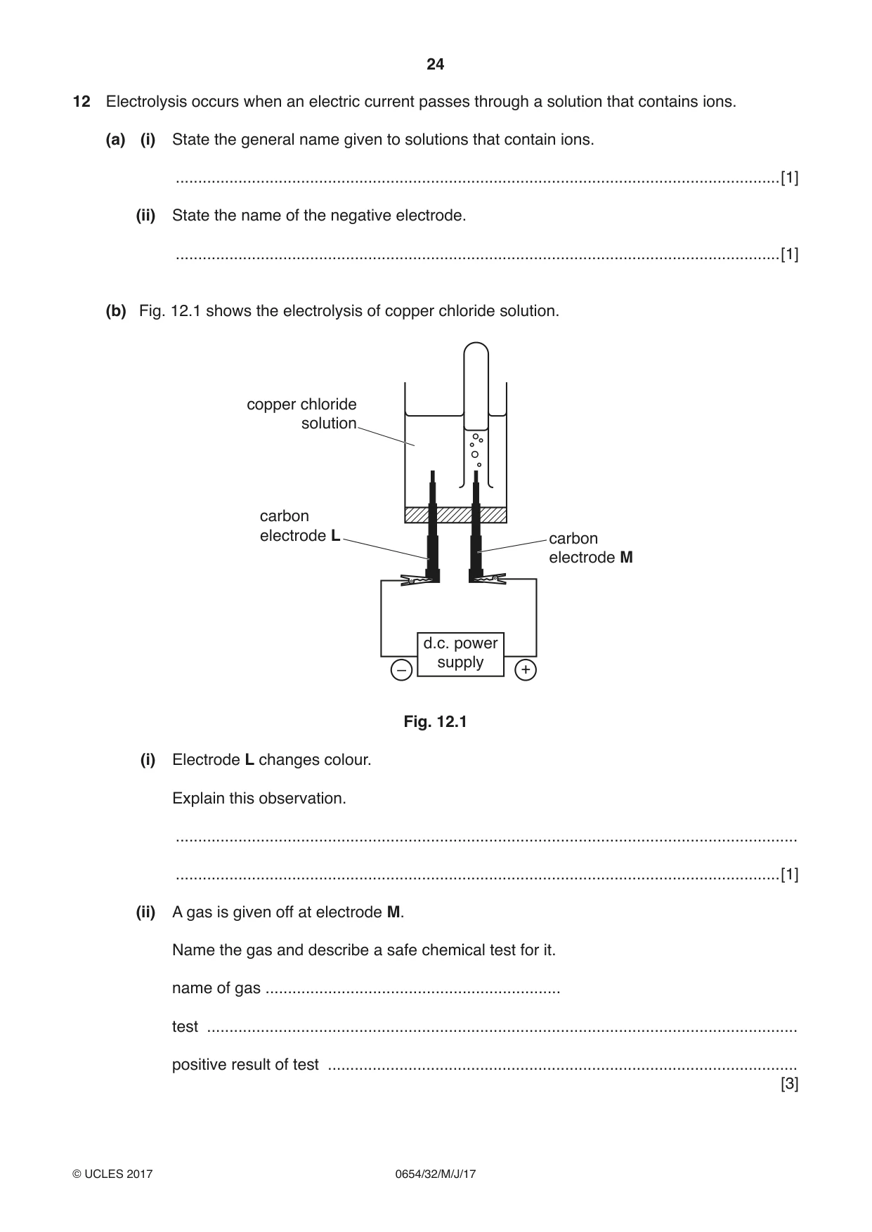 Cambridge IGCSE Sciences - Co-ordinated (Double) 0654 2017 May/June Paper 3 · Variant 2 question paper, page 24 of 28